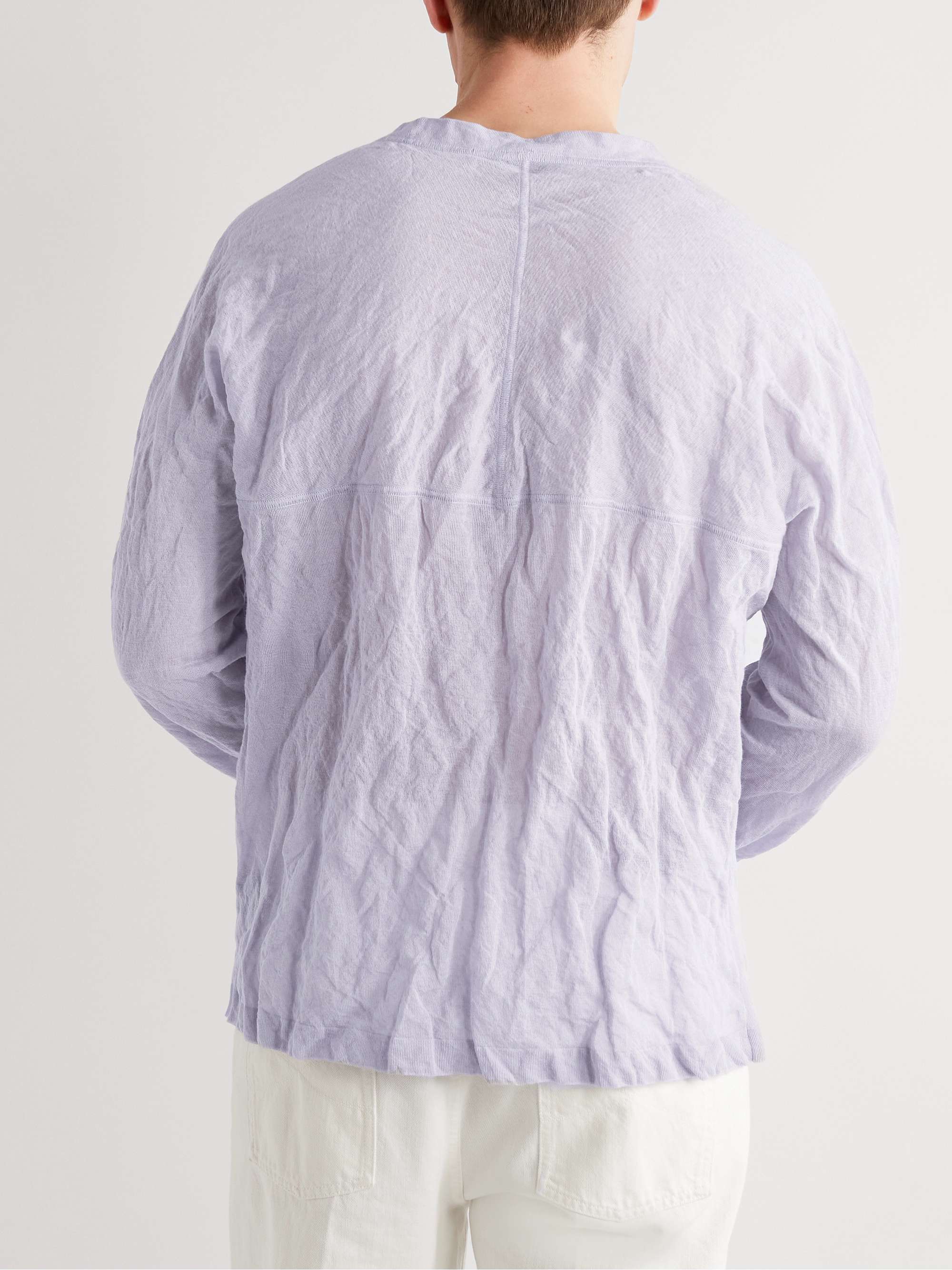 ZEGNA Crinkled Cotton-Blend T-Shirt