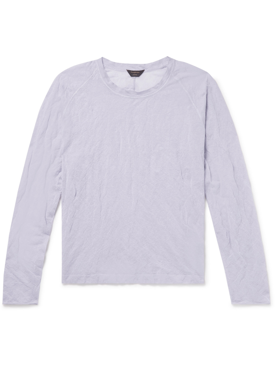 Zegna Crinkled Cotton-Blend T-Shirt