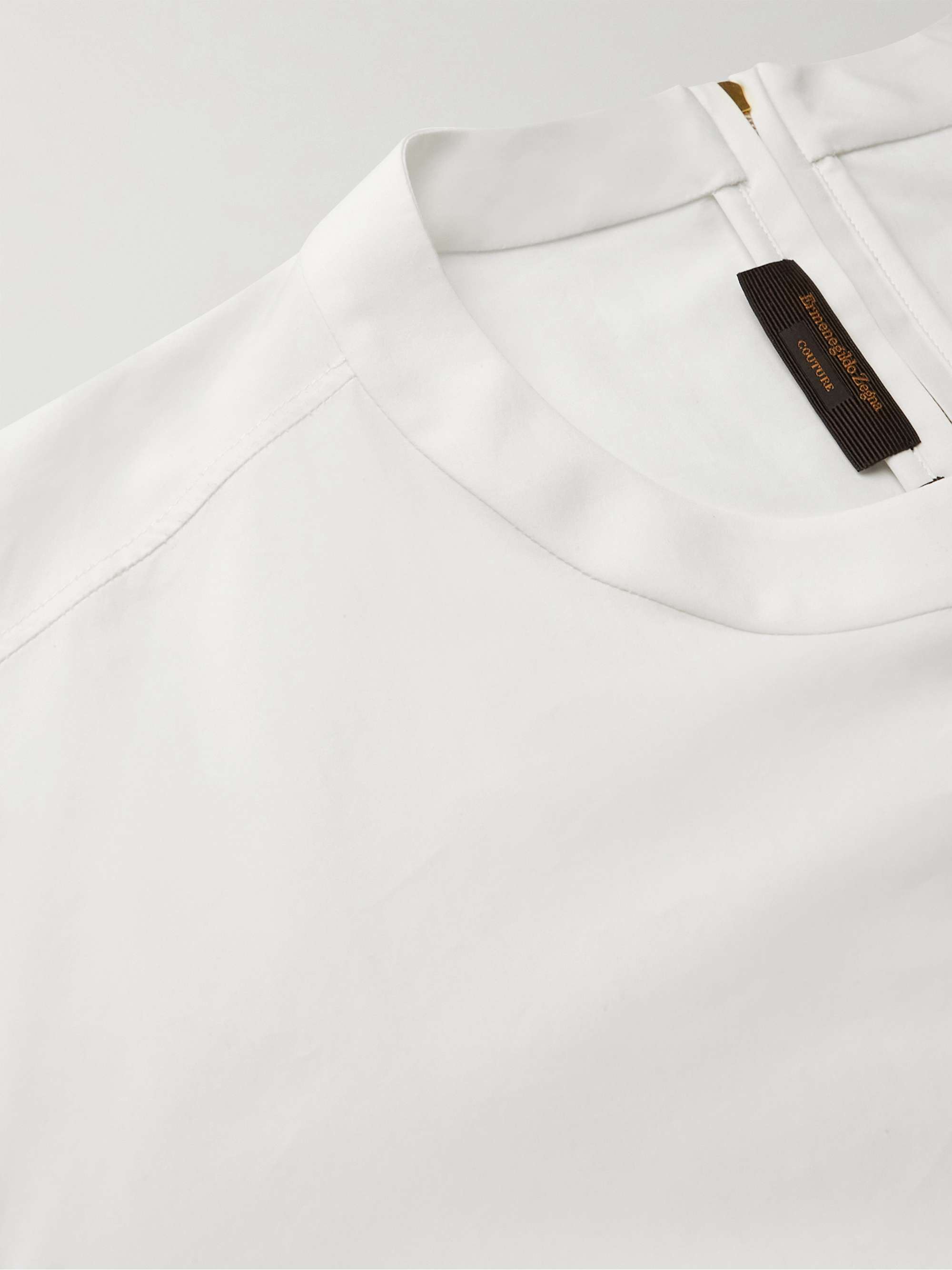ZEGNA Cotton and Silk-Blend Shirt