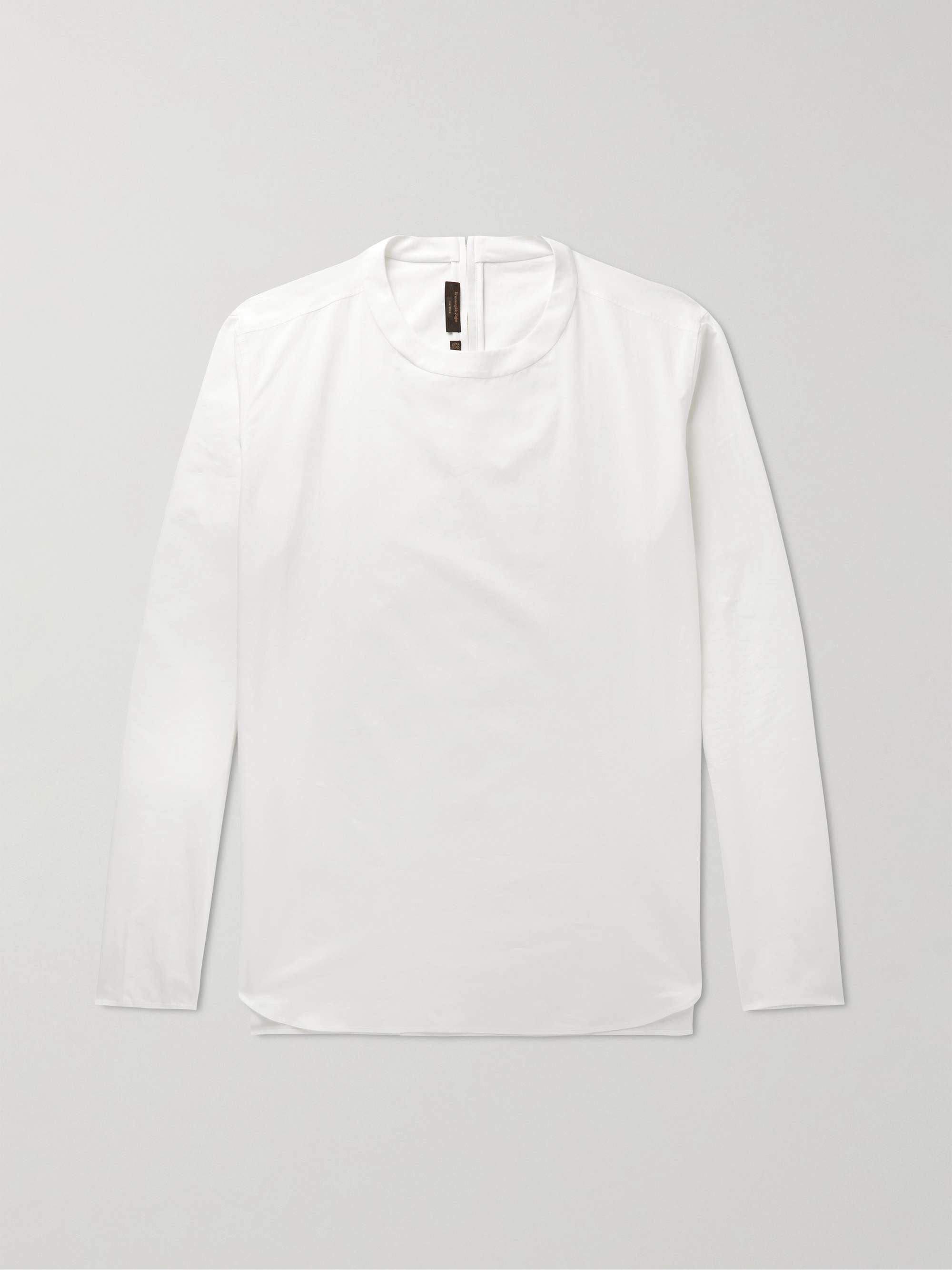 ZEGNA Cotton and Silk-Blend Shirt