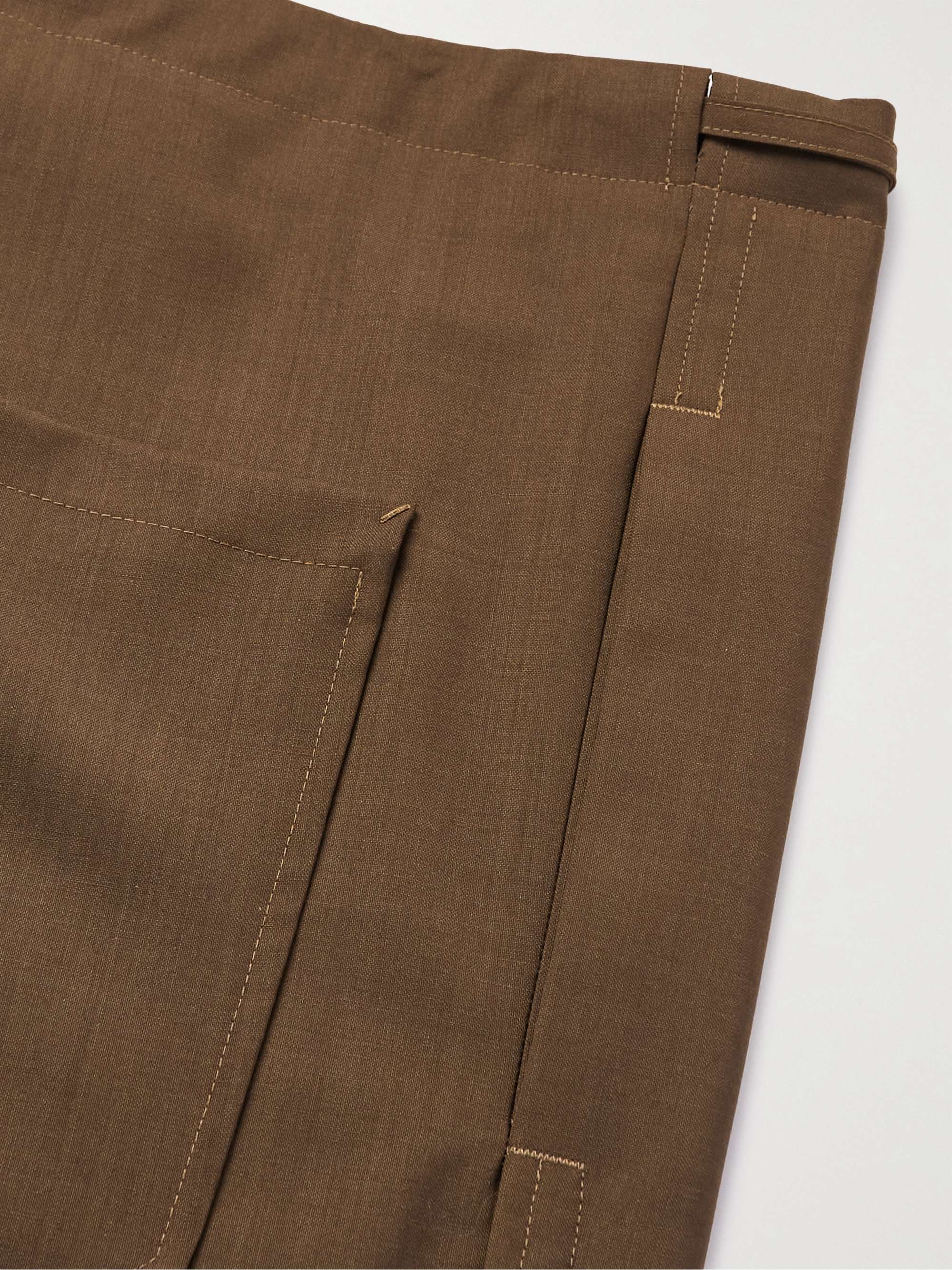 ZEGNA Wide-Leg Wool and Mohair-Blend Trousers