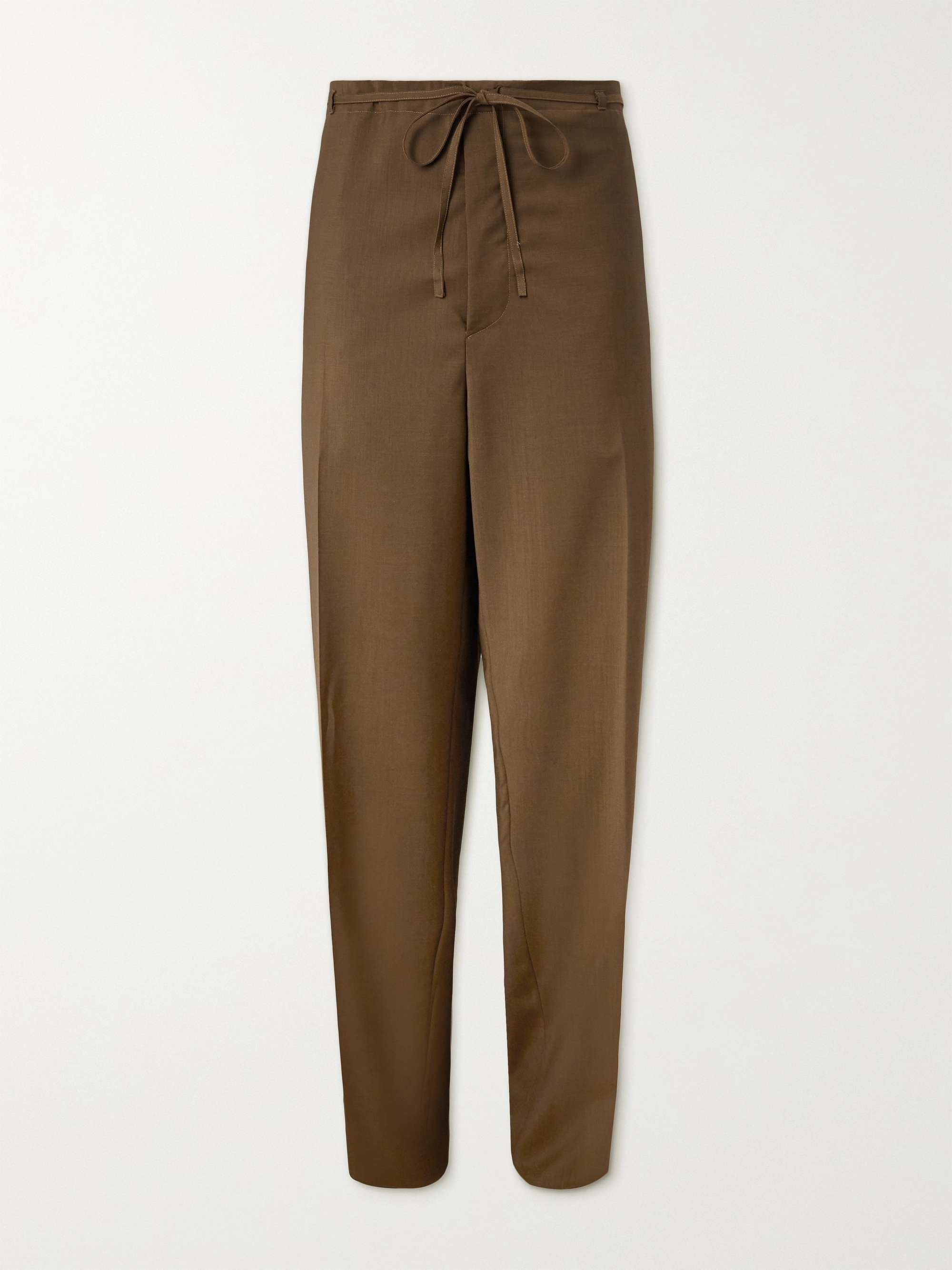 ZEGNA Wide-Leg Wool and Mohair-Blend Trousers