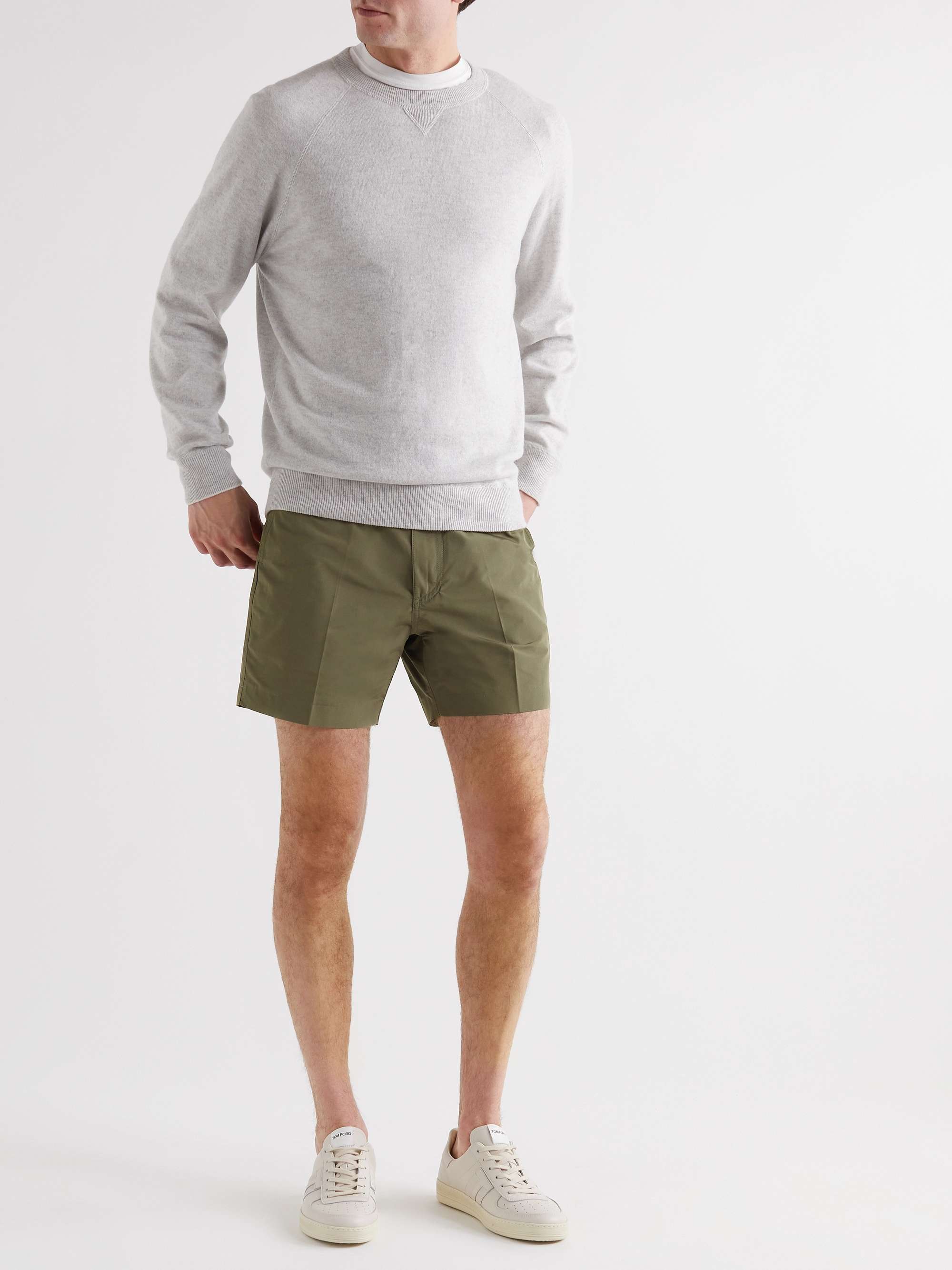 Mens Clothing Shorts Cargo shorts NN07 Armi Straight-leg Linen Cargo Shorts in Green for Men 