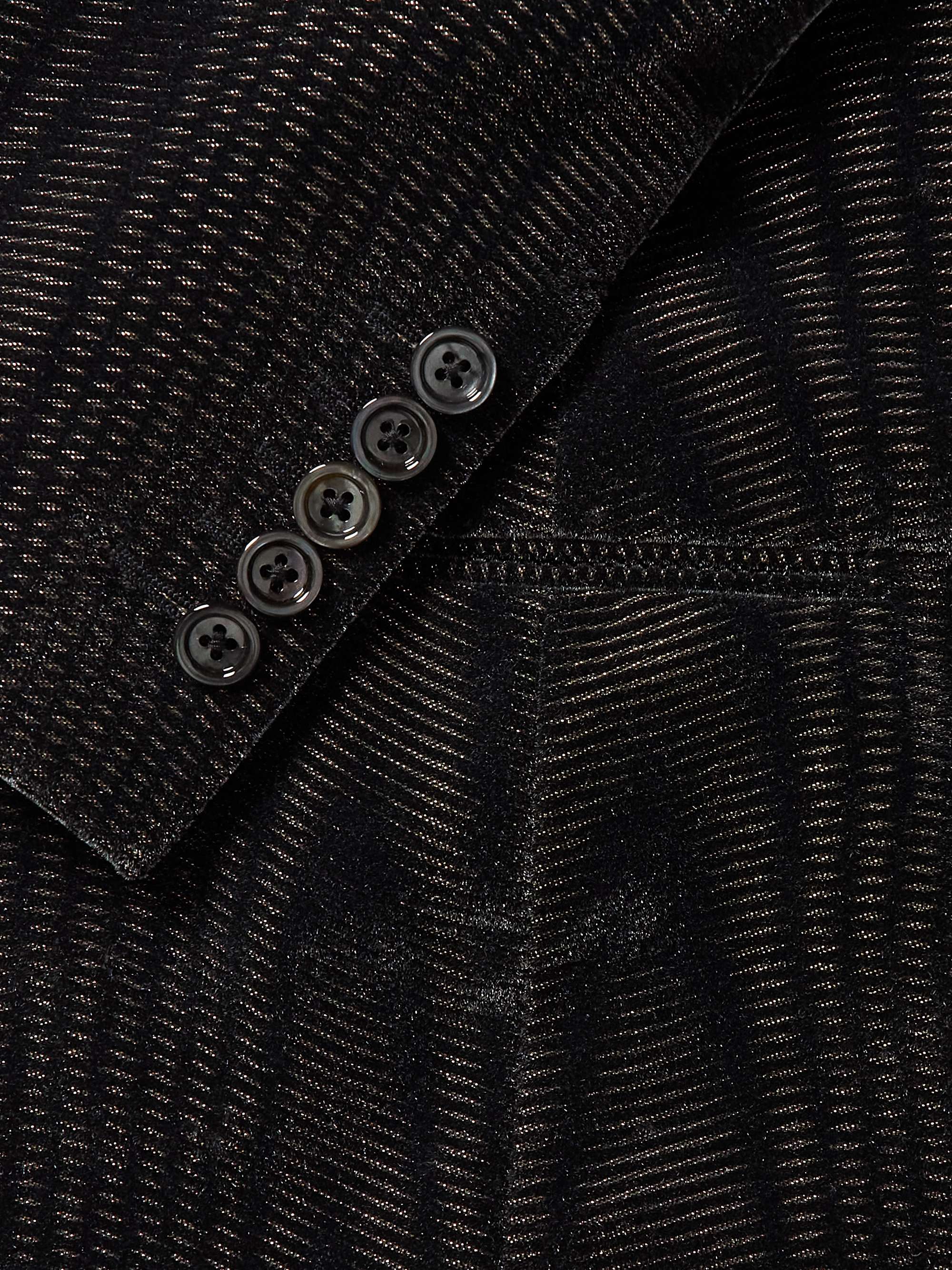TOM FORD Spencer Slim-Fit Metallic Velvet-Jacquard Tuxedo Jacket