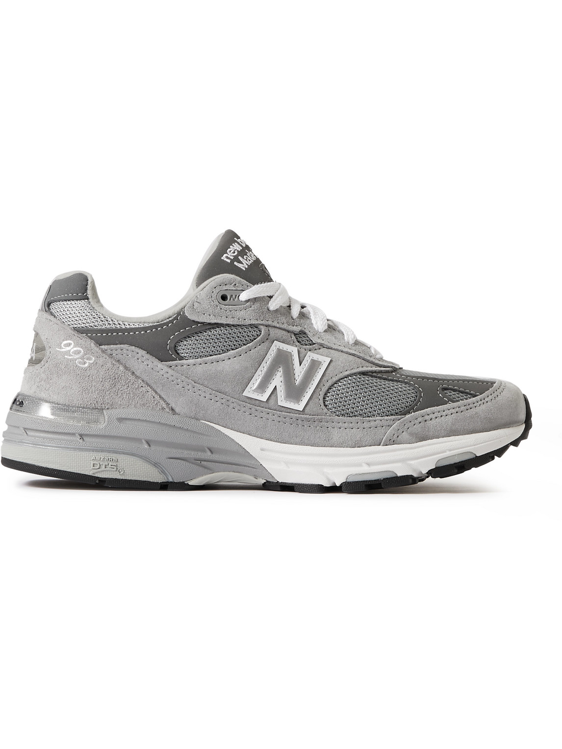 New Balance Miusa 993 Suede, Mesh And Leather Sneakers In Gray