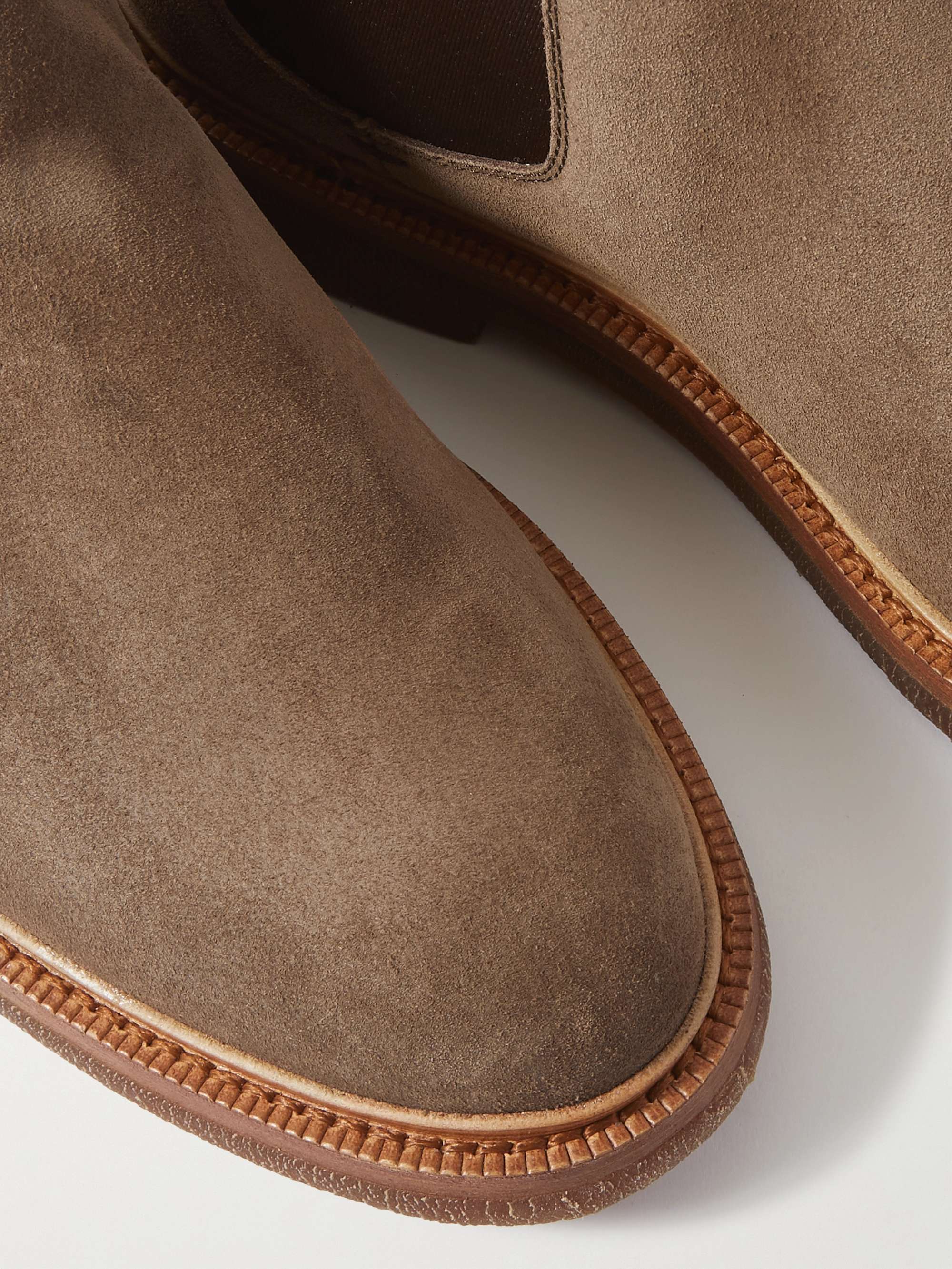 BRUNELLO CUCINELLI Waxed-Suede Chelsea Boots