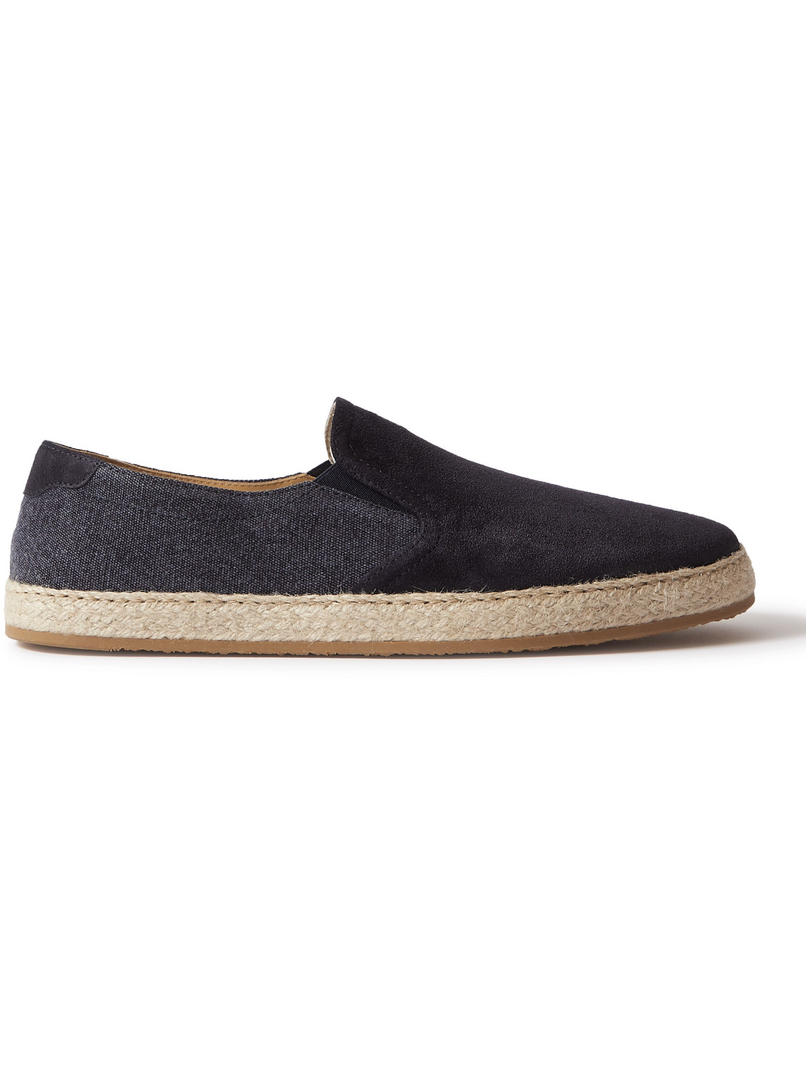 Suede and Canvas Espadrilles