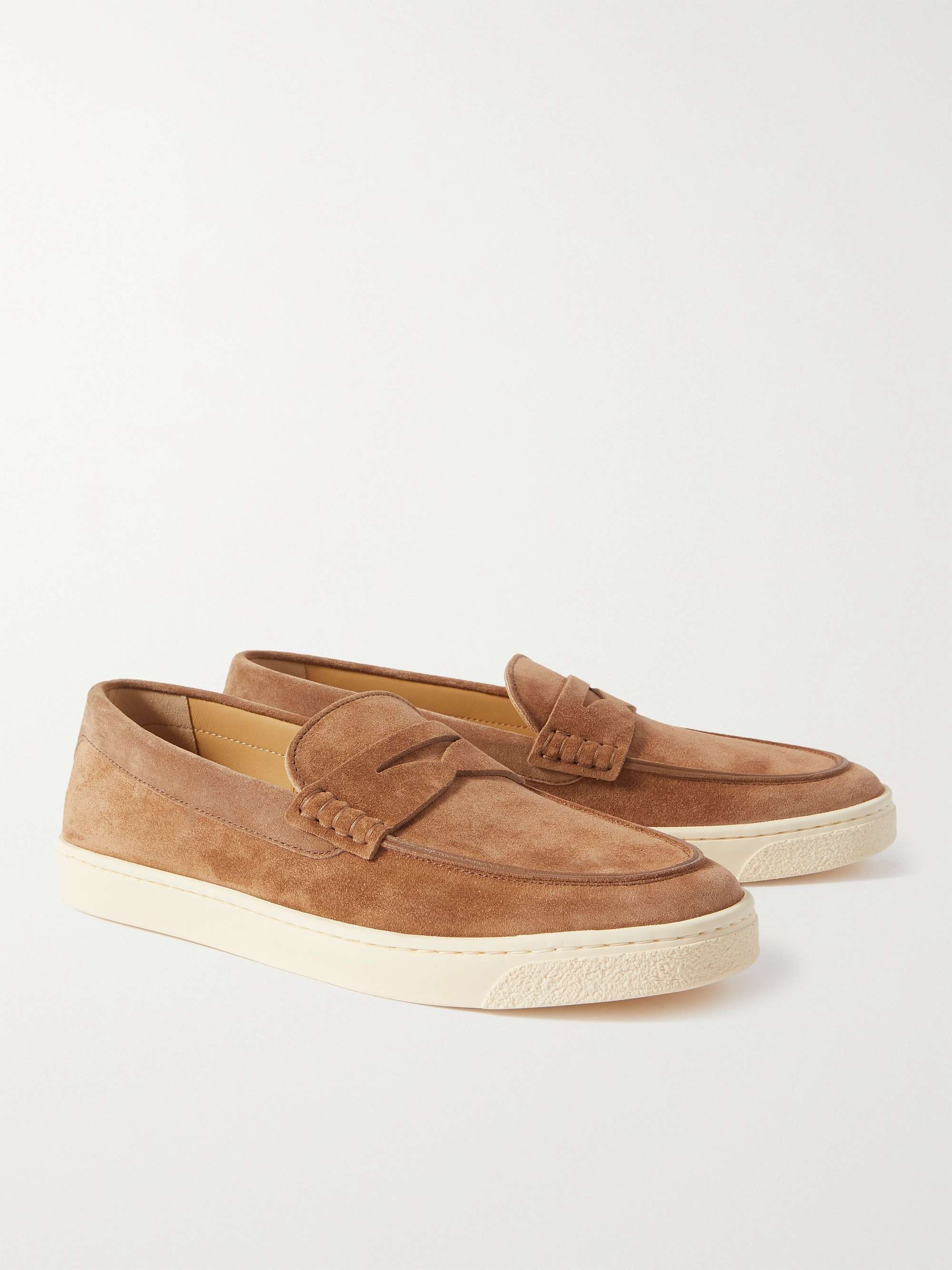 BRUNELLO CUCINELLI Suede Penny Loafers