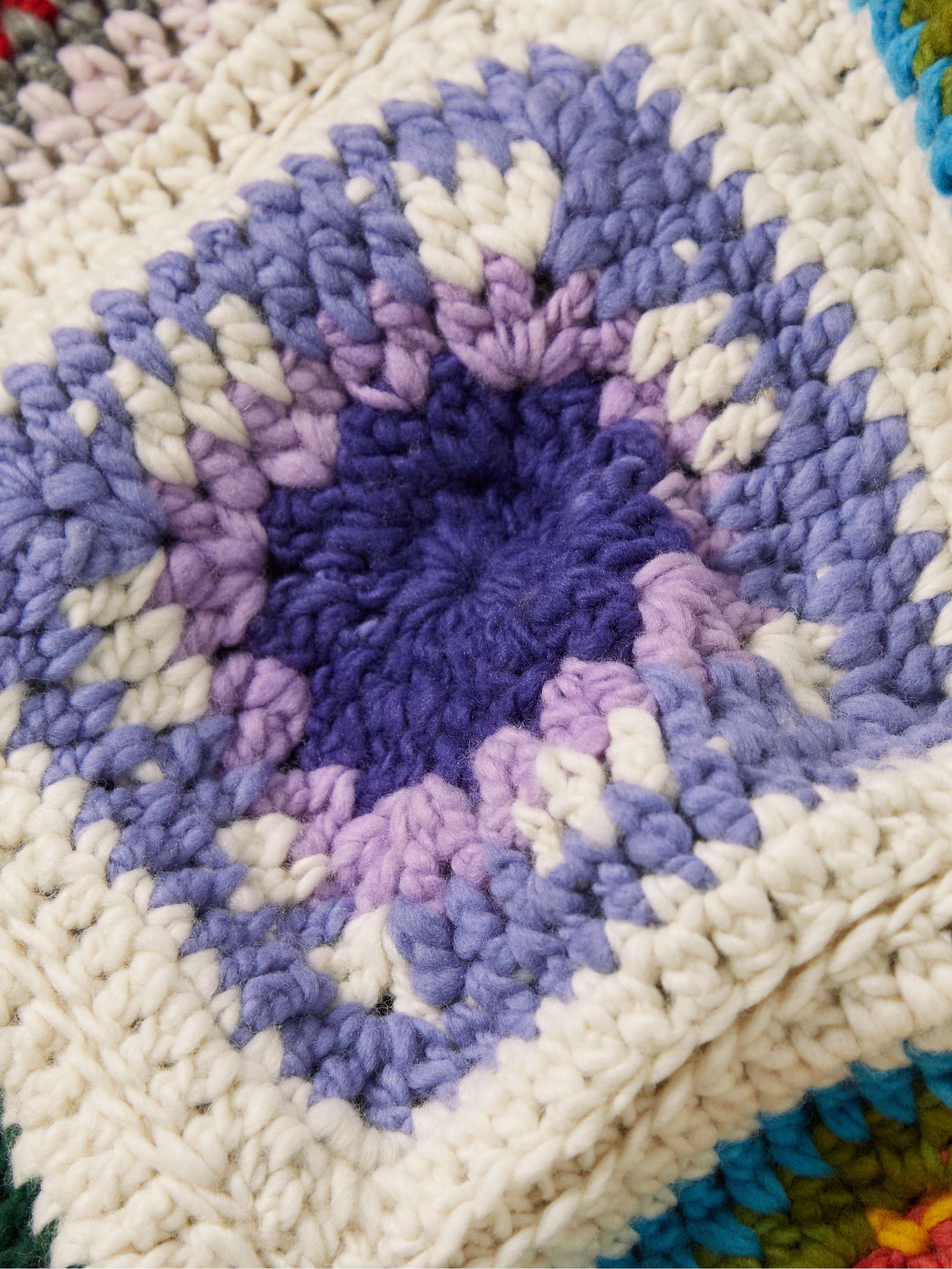 CHAMULA Crochet-Knit Merino Wool Rollneck Sweater