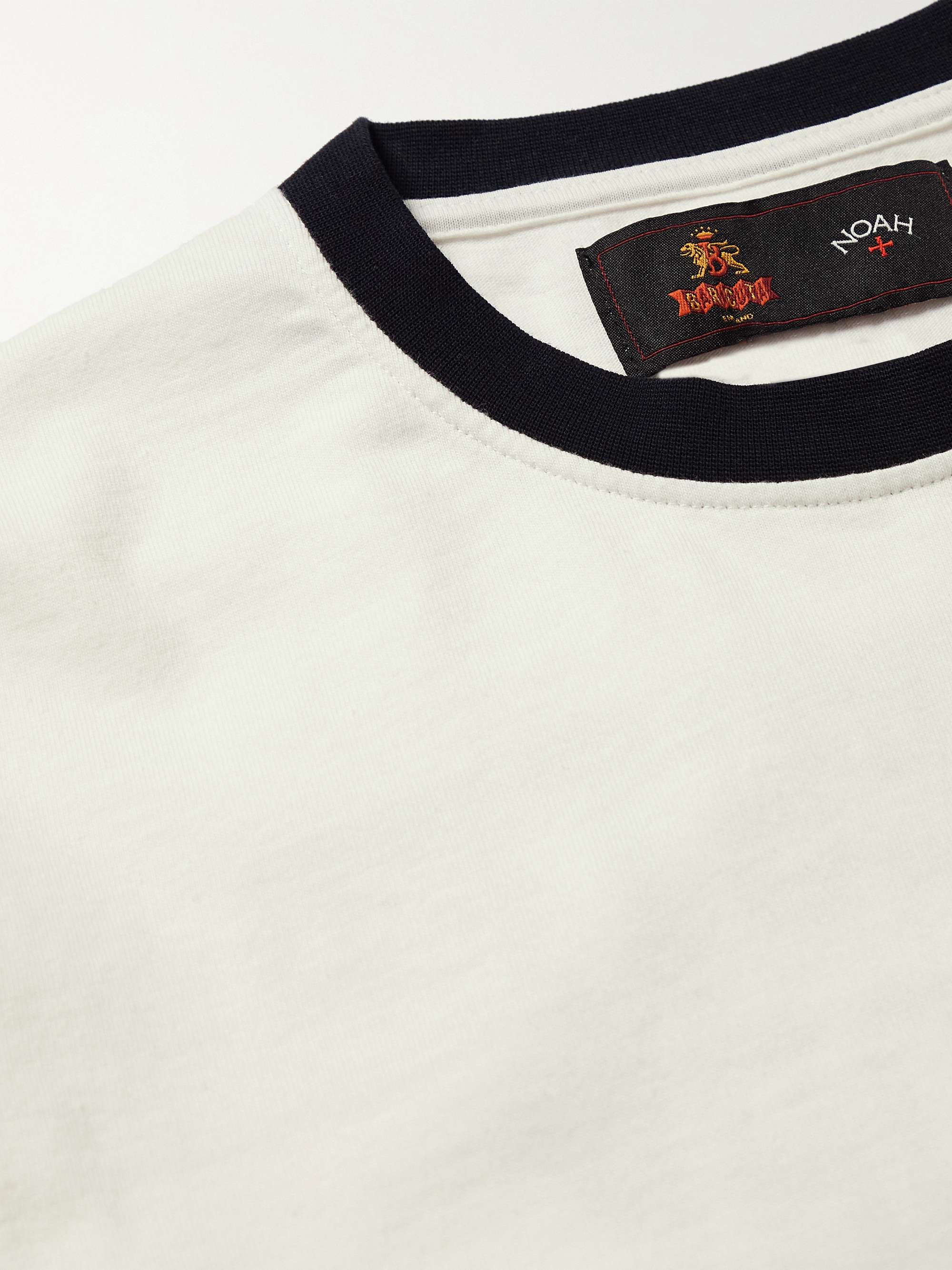 BARACUTA + Noah Printed Cotton-Jersey T-Shirt