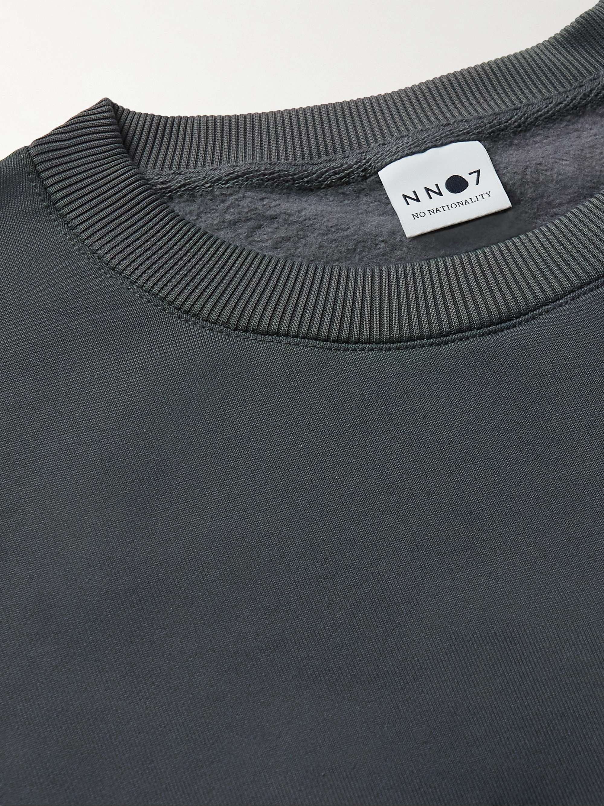 NN07 Briggs Logo-Appliquéd Cotton-Jersey Sweatshirt