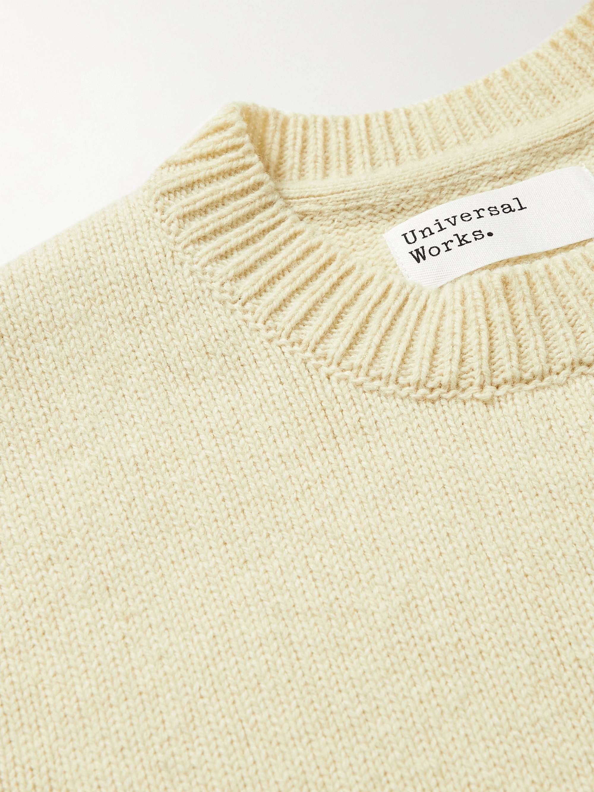 UNIVERSAL WORKS Cable Recycled Wool-Blend Sweater