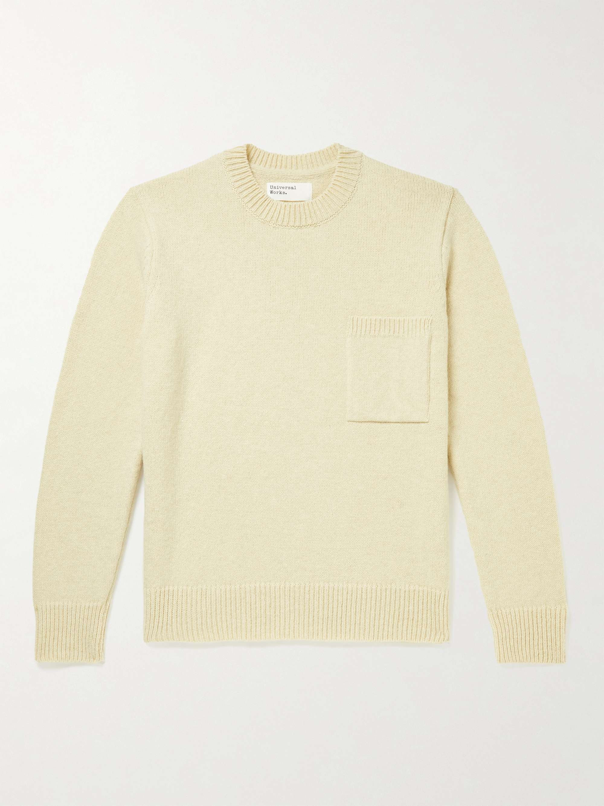 UNIVERSAL WORKS Cable Recycled Wool-Blend Sweater