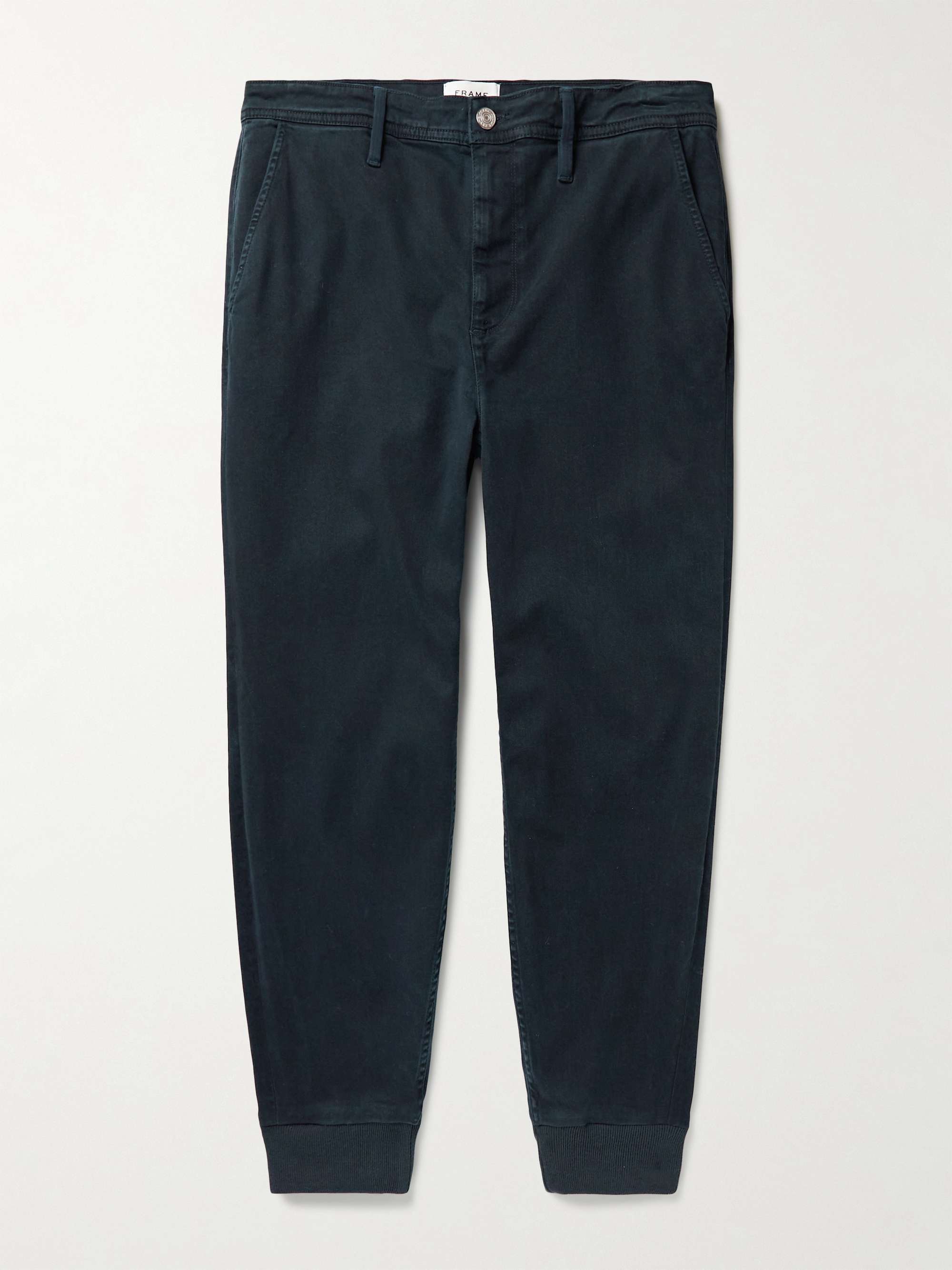 FRAME Tapered Stretch Lyocell and Modal-Blend Trousers