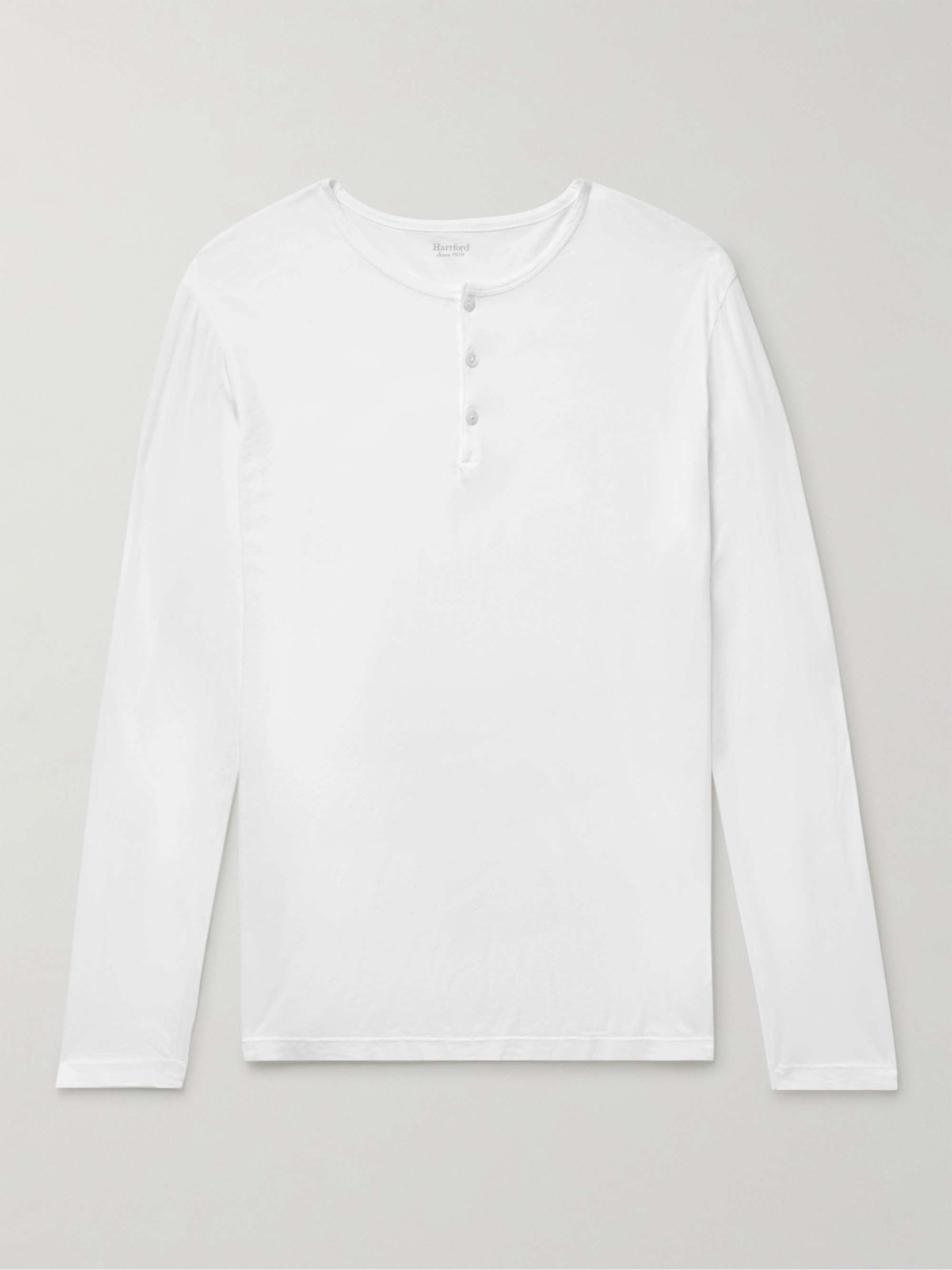 HARTFORD Cotton-Jersey Henley T-Shirt