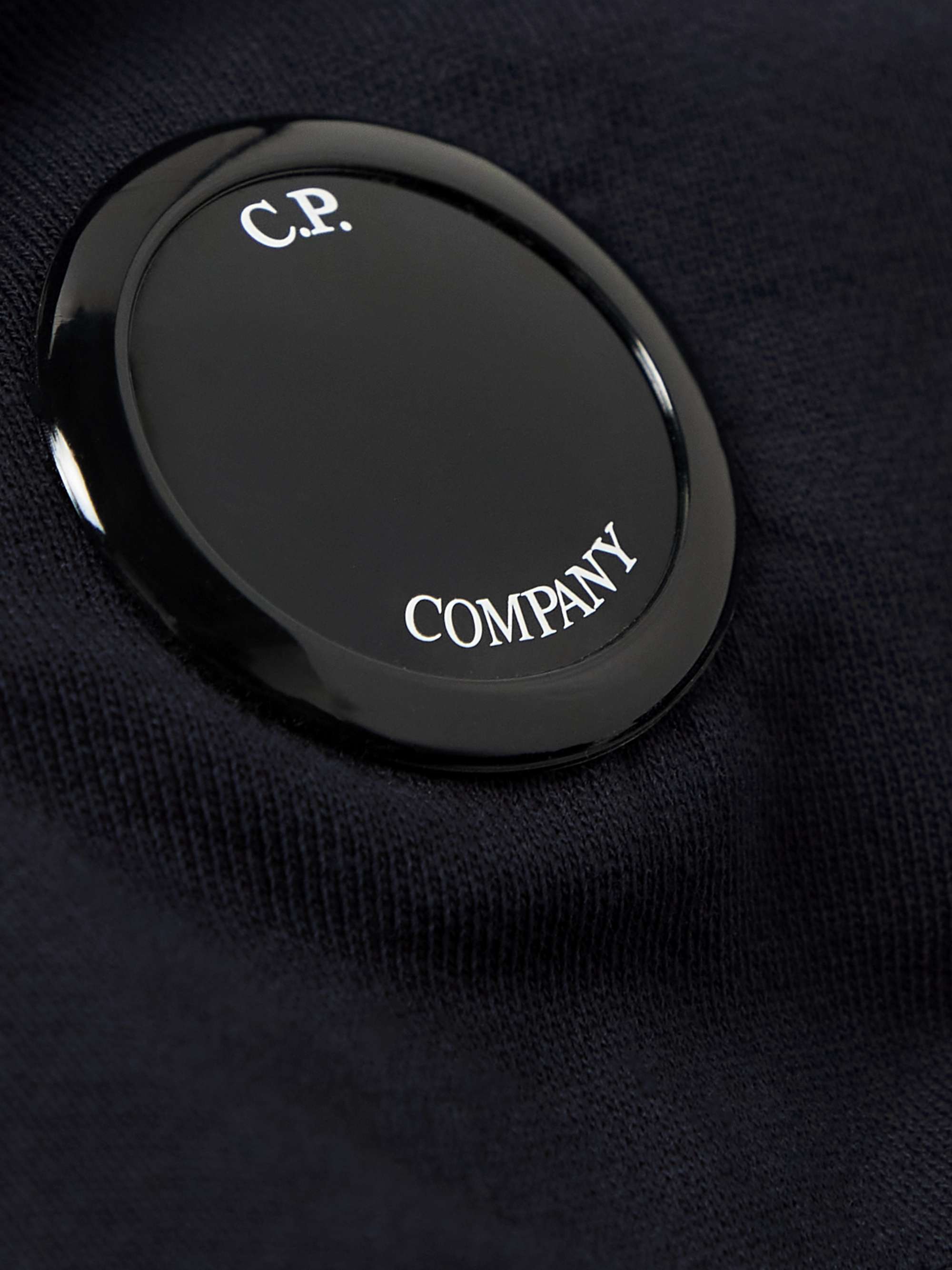 C.P. COMPANY Logo-Embellished Cotton-Jersey Hoodie