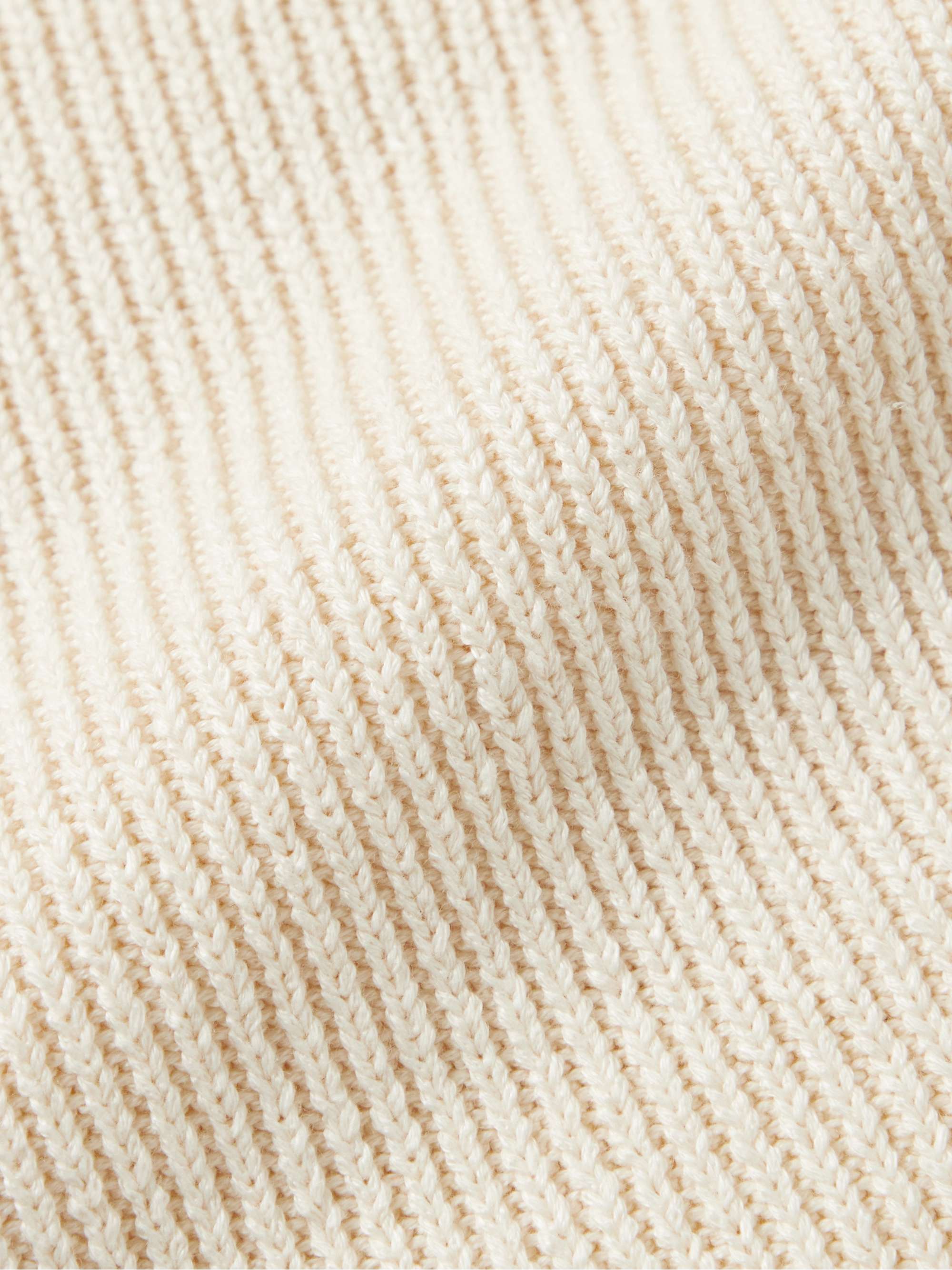 BARENA Ribbed Linen and Cotton-Blend Sweater
