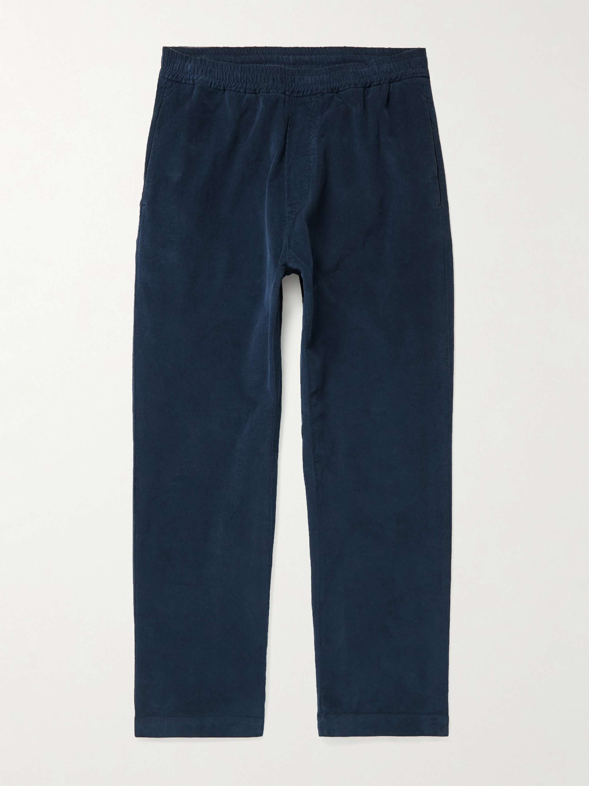 BARENA Cropped Stretch-Cotton Corduroy Trousers