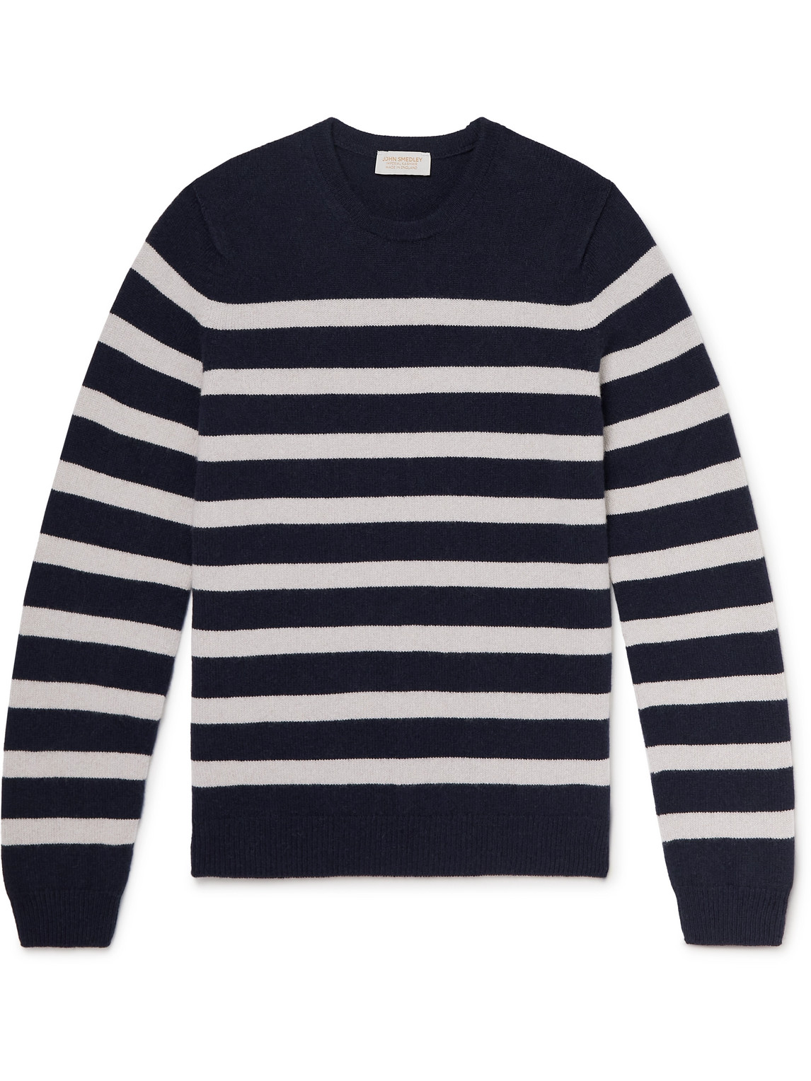 John Smedley Johan Slim-fit Recycled Cashmere And Merino Wool-blend Sweater In Blue