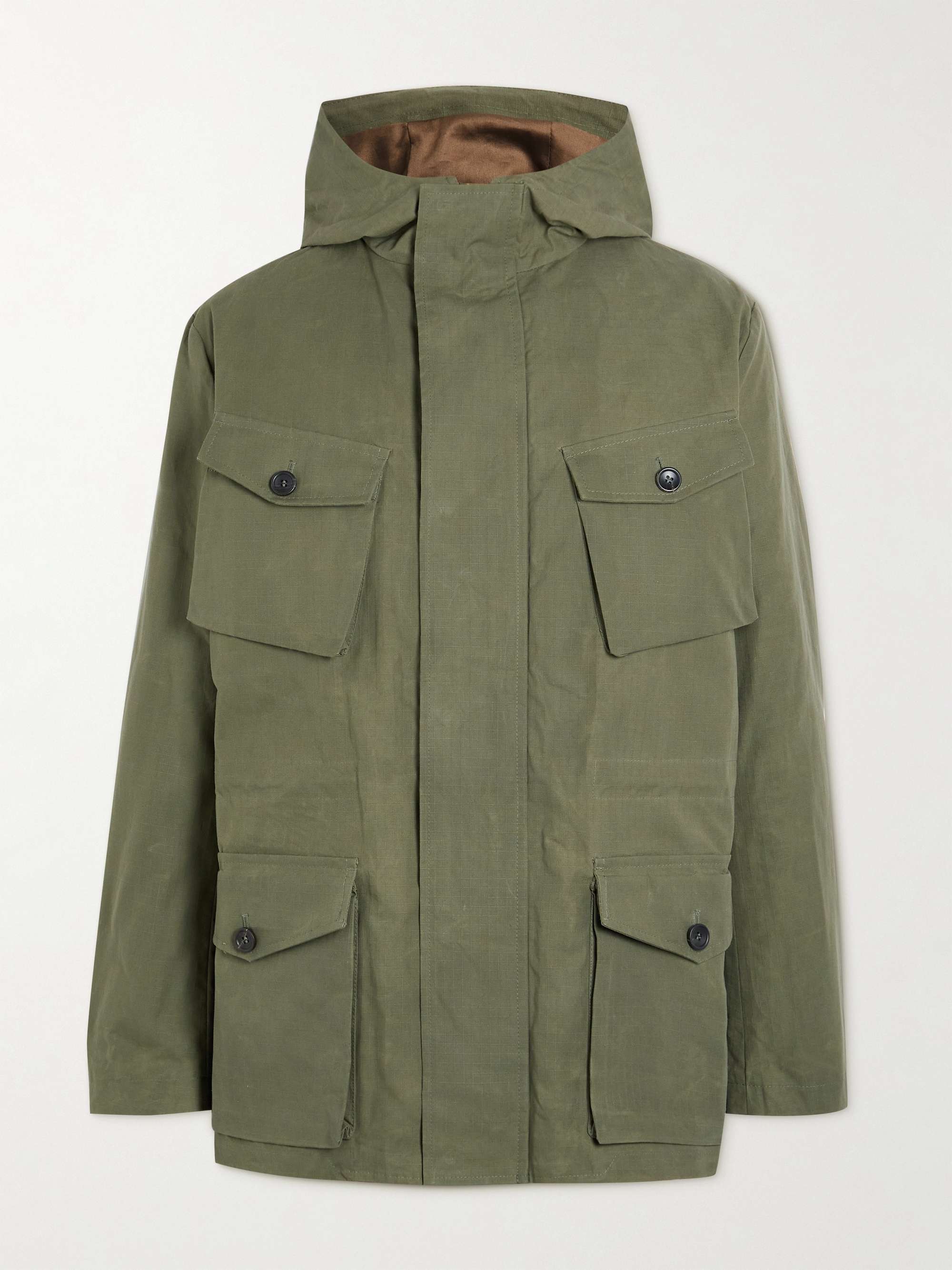 PRIVATE WHITE V.C. The Ripstop Recruit Cotton-Ripstop Hooded Parka