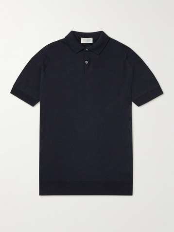 Payton Slim-Fit Merino Wool and Sea Island Cotton-Blend Polo Shirt