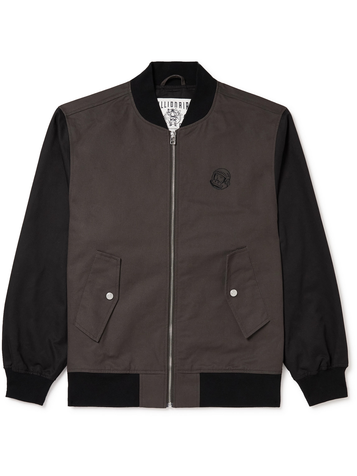 Logo-Embroidered Cotton-Twill Bomber Jacket