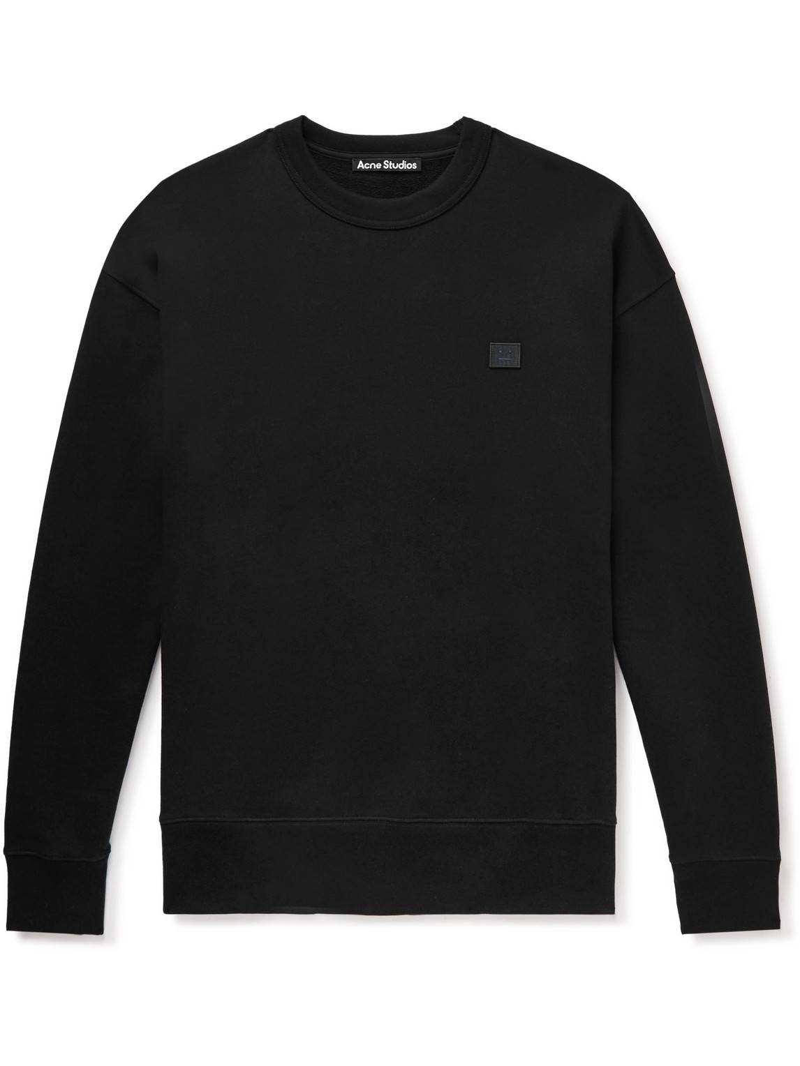 Acne Studios Fonbar Logo-Appliquéd Cotton-Jersey Sweatshirt