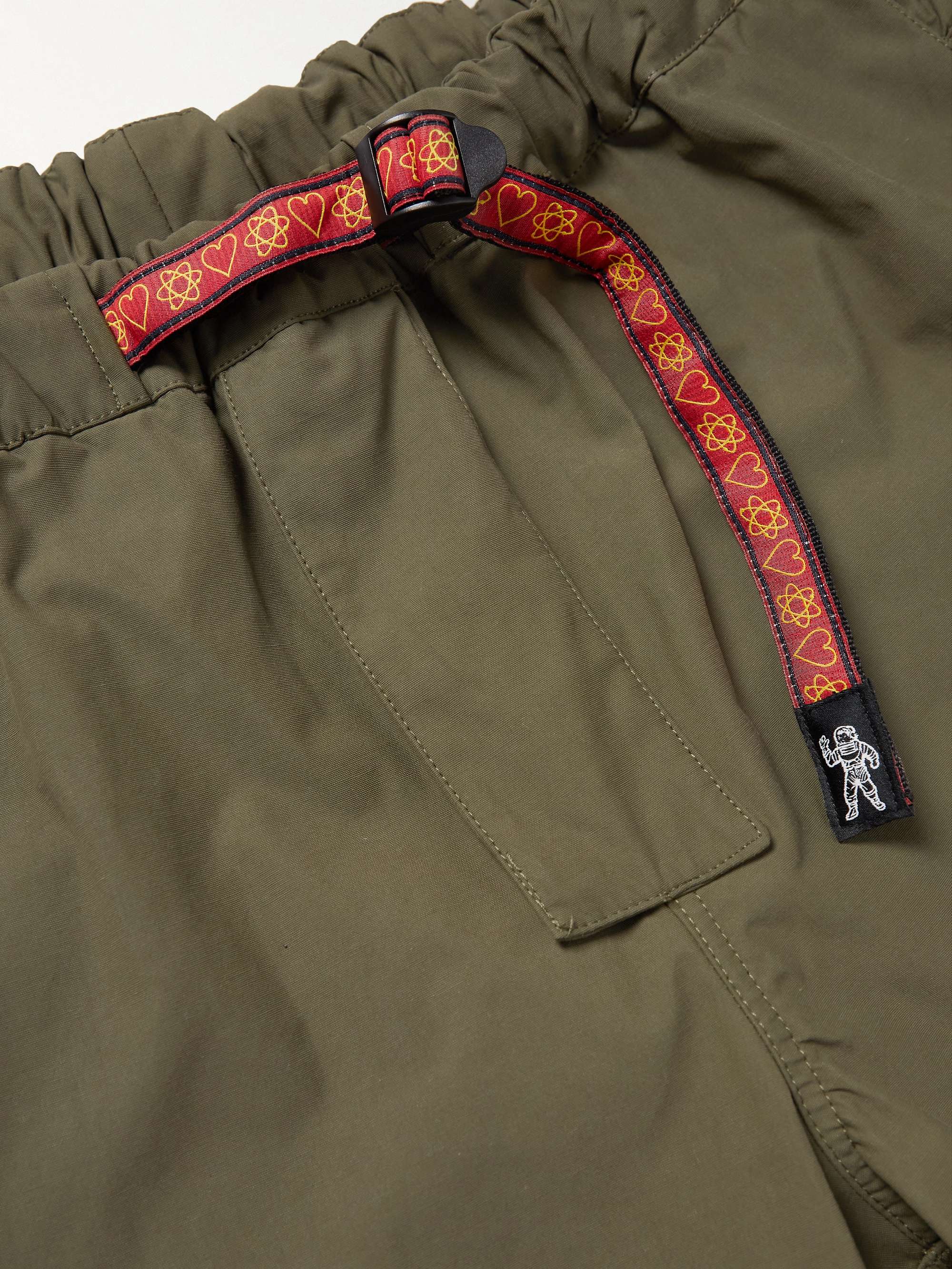 BILLIONAIRE BOYS CLUB Tapered Belted Panelled Nylon-Blend Cargo Trousers