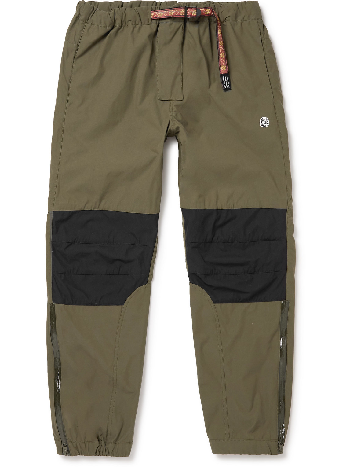 Tapered Belted Panelled Nylon-Blend Cargo Trousers