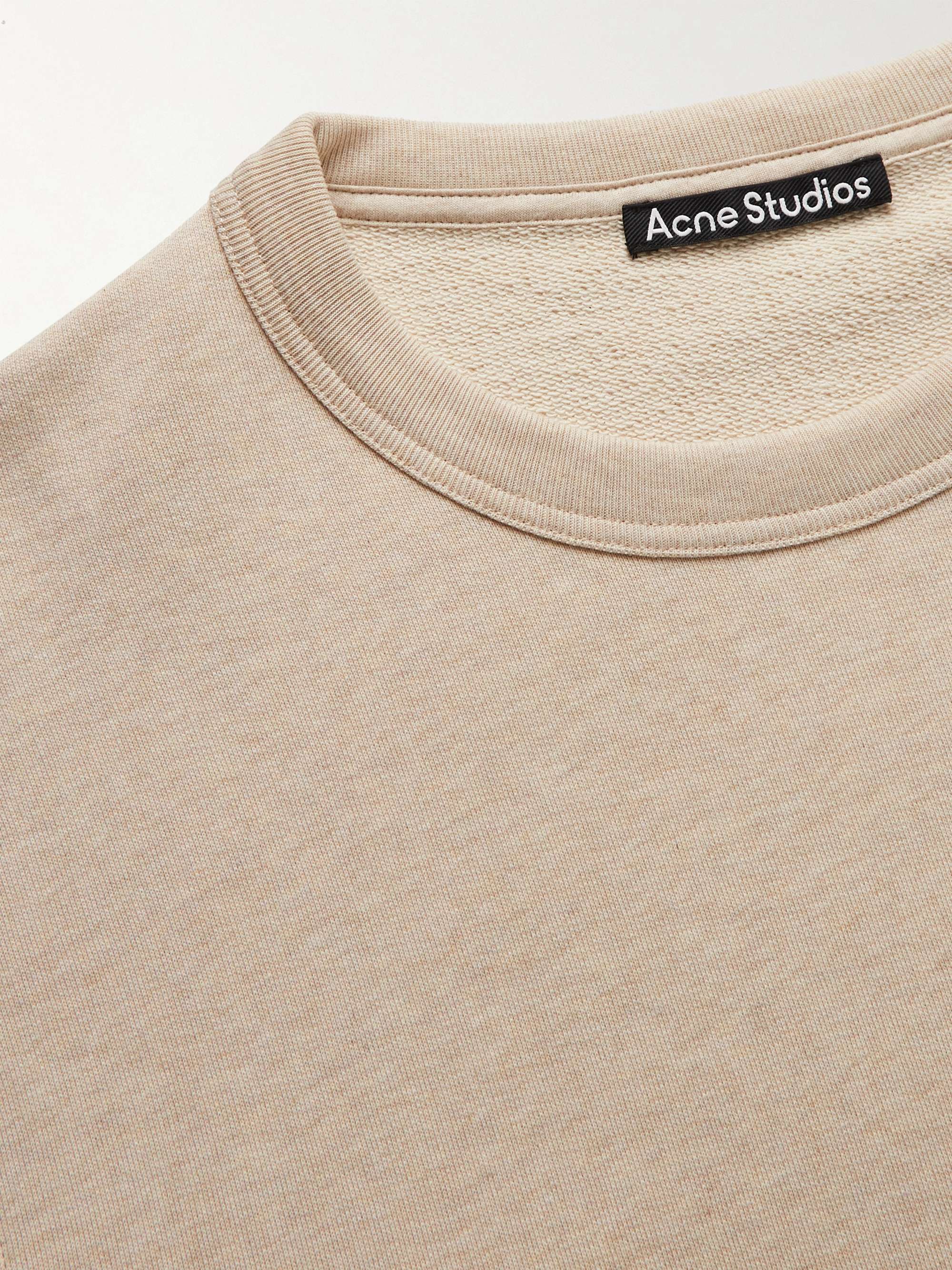 ACNE STUDIOS Logo-Appliquéd Organic Cotton-Jersey Sweatshirt