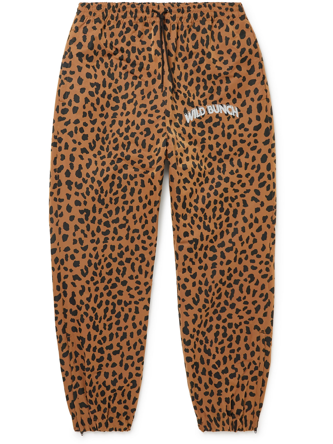 Wacko Maria Wild Bunch Tapered Leopard-print Shell Sweatpants In Brown |  ModeSens