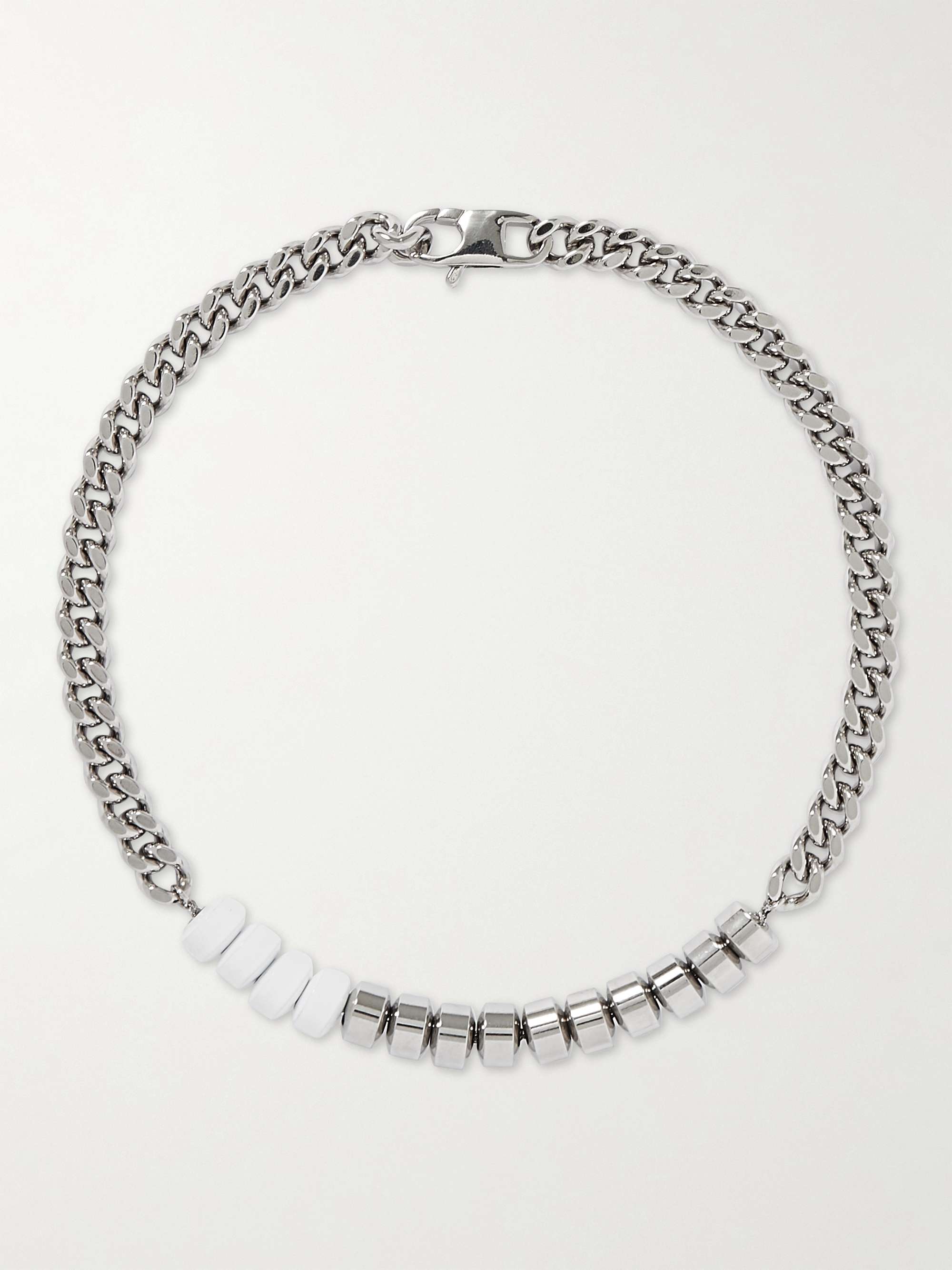 1017 ALYX 9SM Silver-Tone and Enamel Necklace
