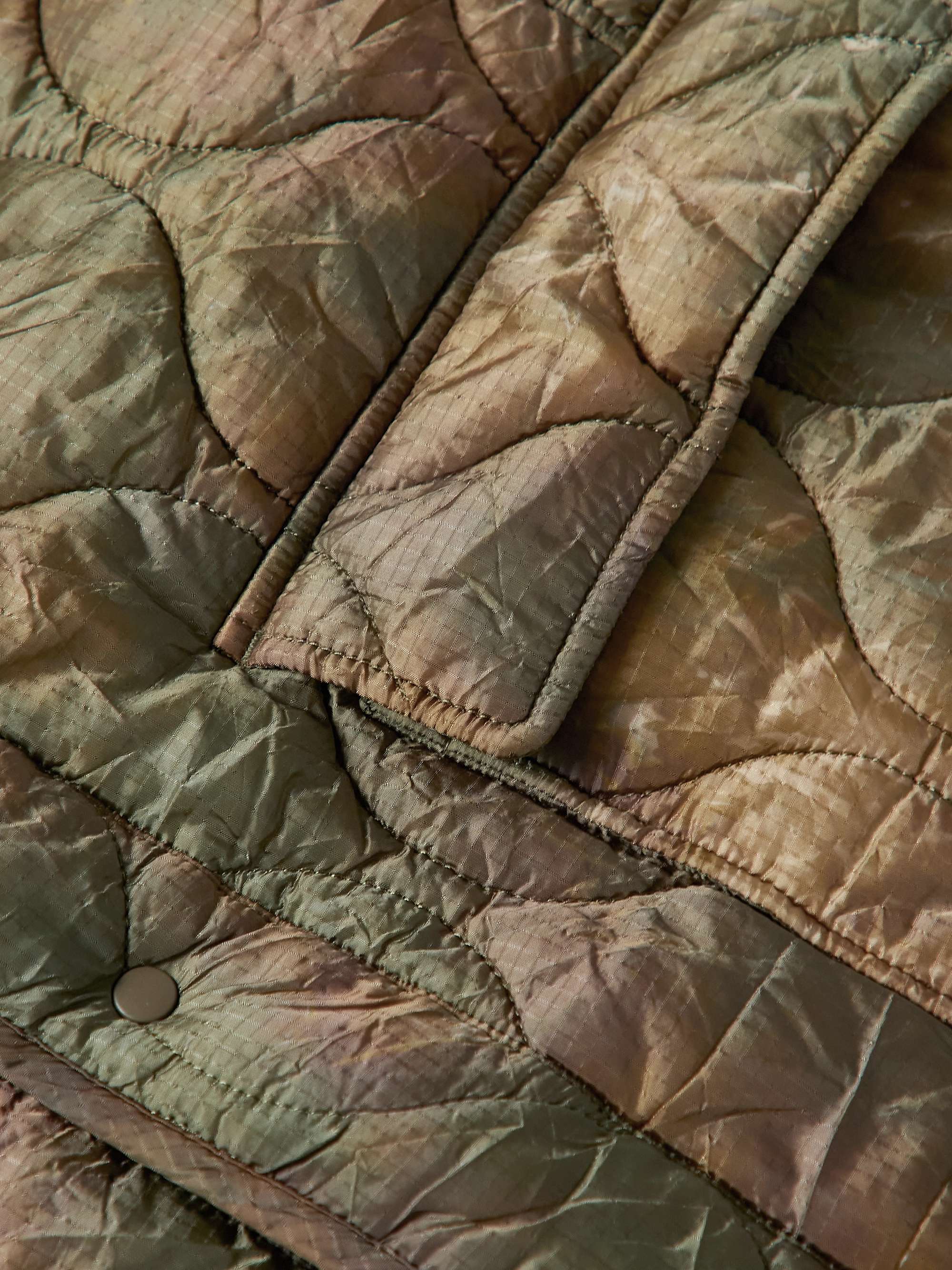 REMI RELIEF Quilted Padded Camouflage-Print Nylon-Ripstop Jacket