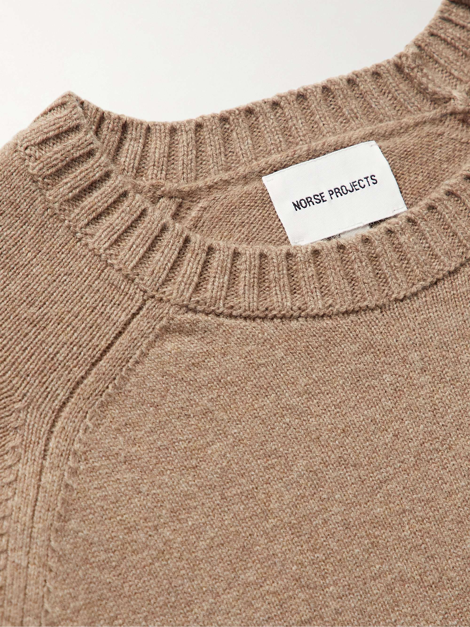 NORSE PROJECTS Fridolf Logo-Intarsia Wool Sweater