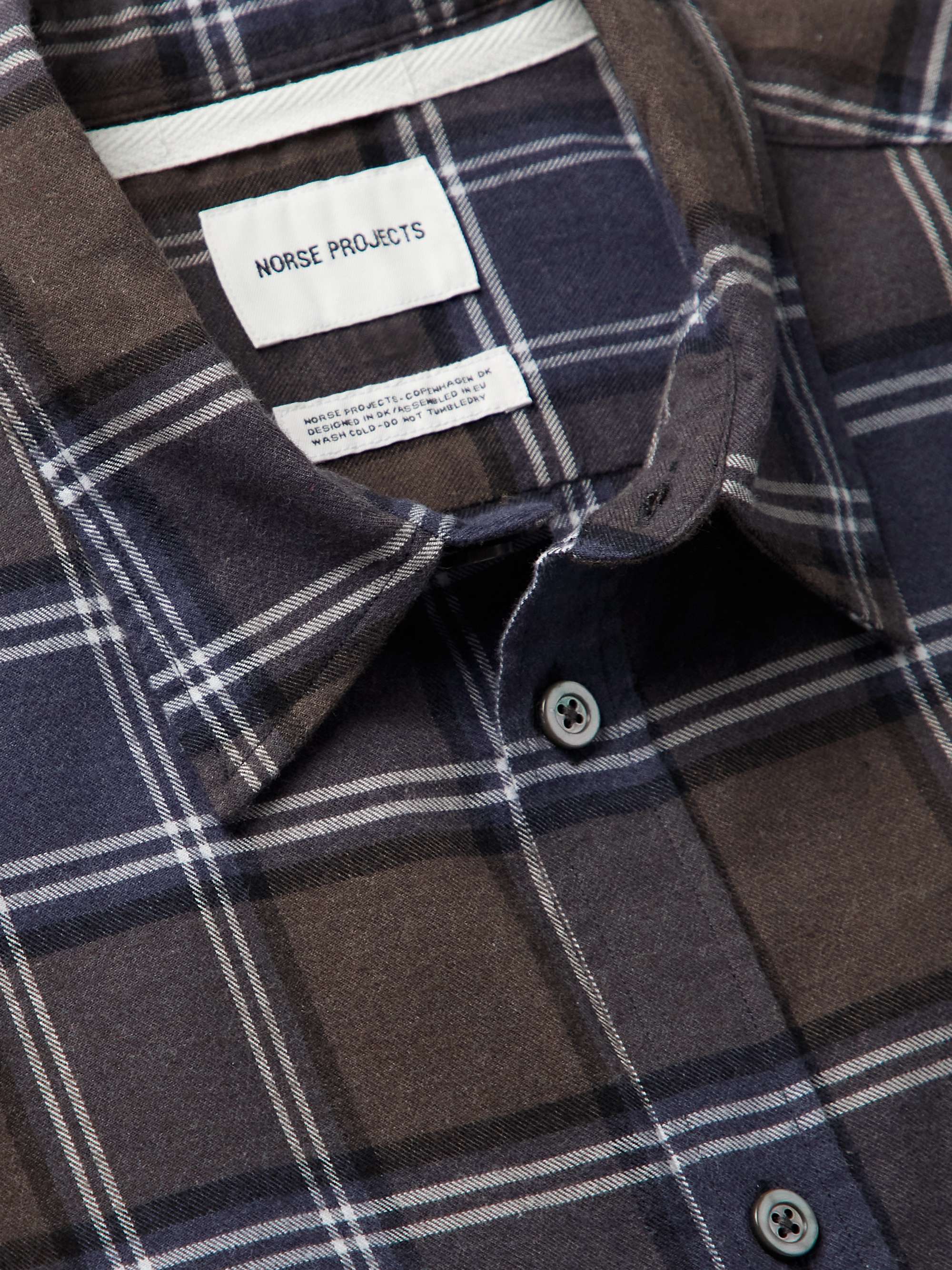 NORSE PROJECTS Villads Checked Cotton-Flannel Shirt