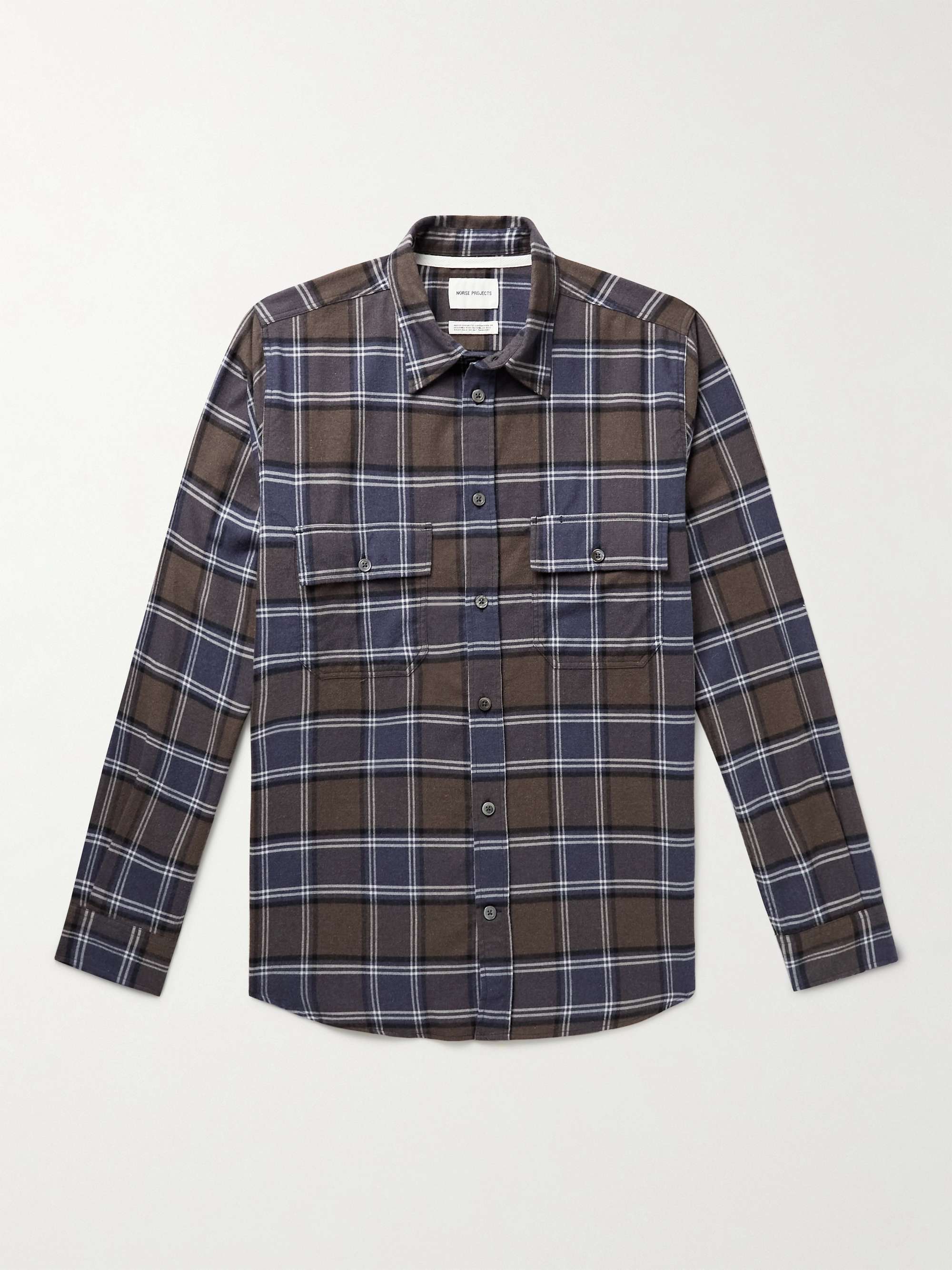 NORSE PROJECTS Villads Checked Cotton-Flannel Shirt