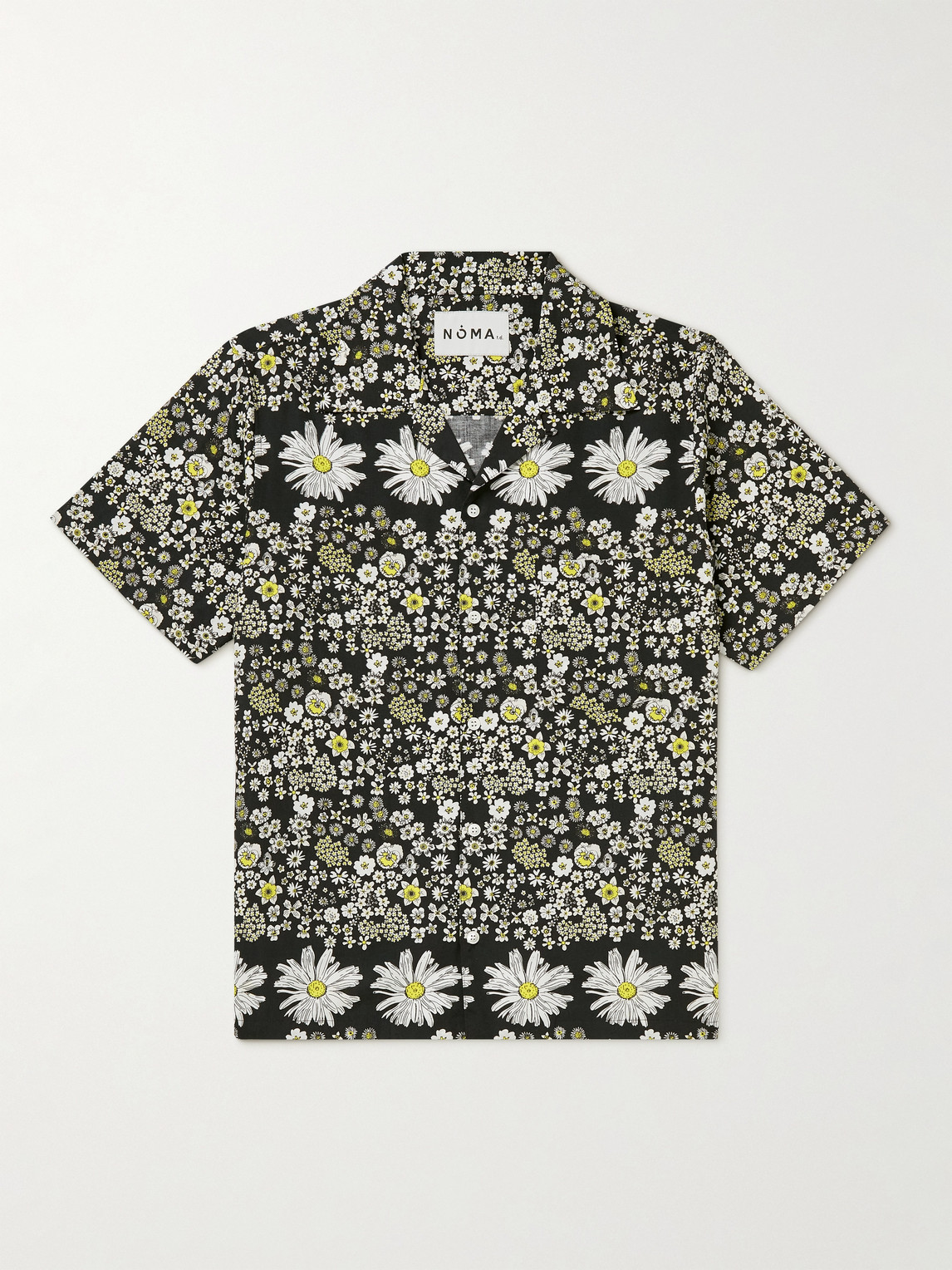 NOMA T.D. CONVERTIBLE-COLLAR PRINTED REXCELL SHIRT
