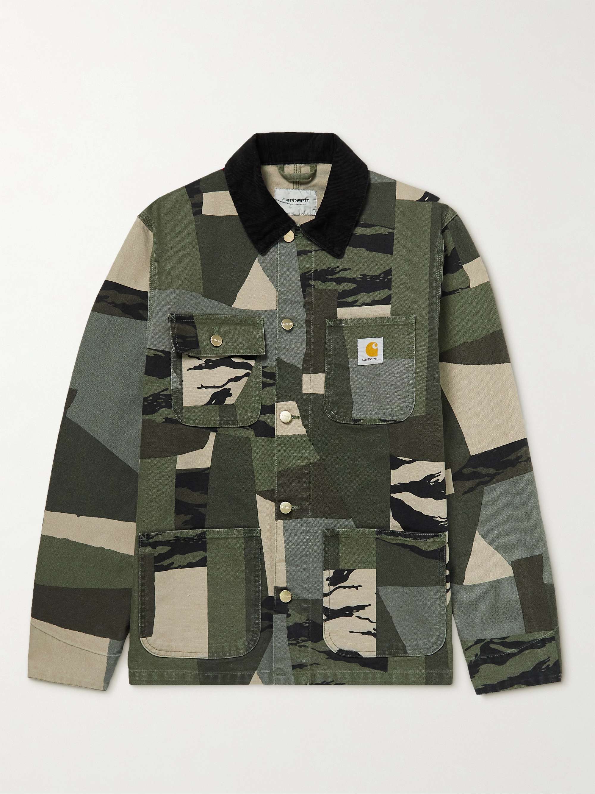 mrporter.com | Michigan Corduroy-Trimmed Camouflage-Print Organic Cotton-Canvas Chore Jacket