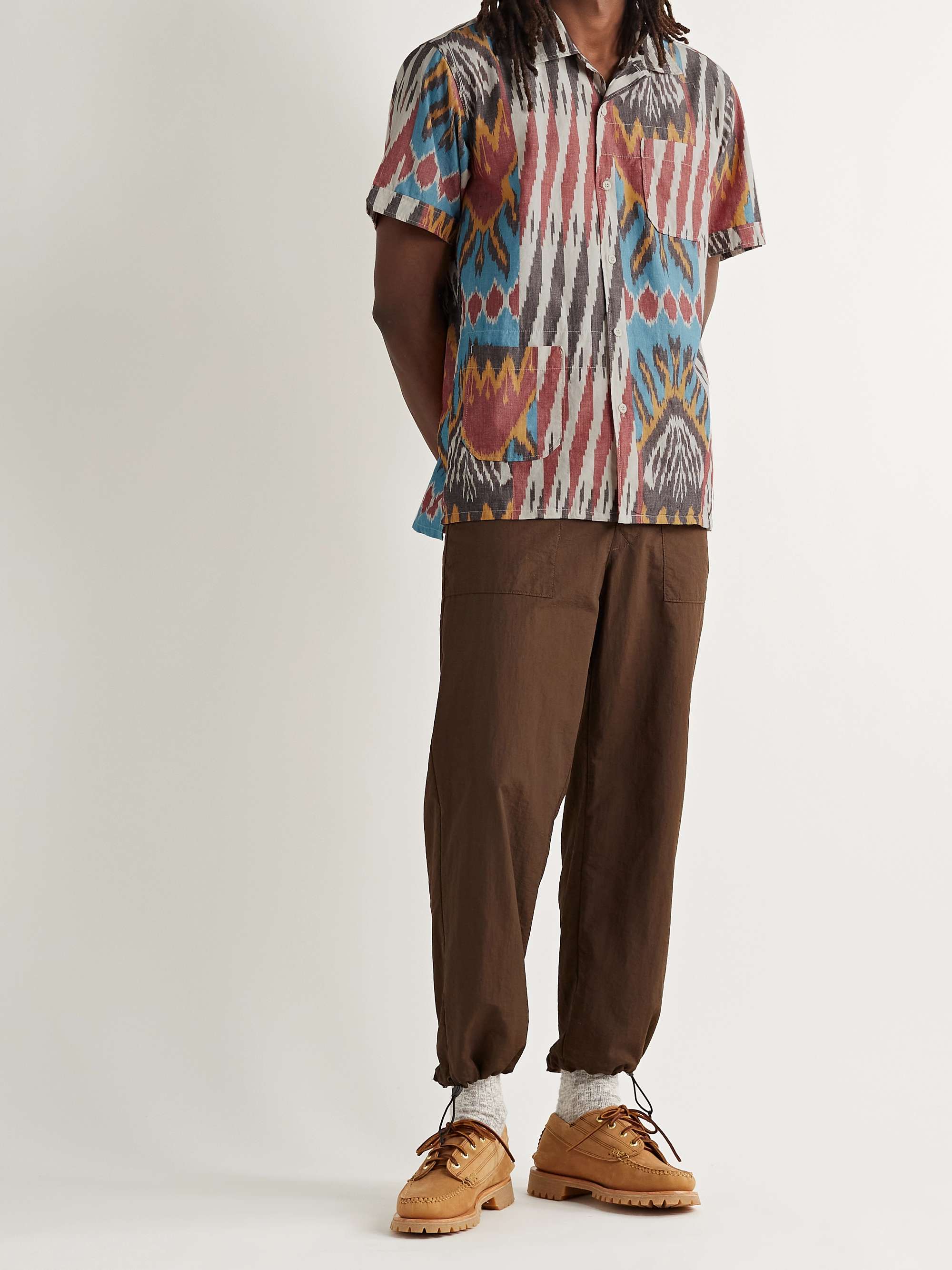 ENGINEERED GARMENTS Printed Cotton-Voile Shirt