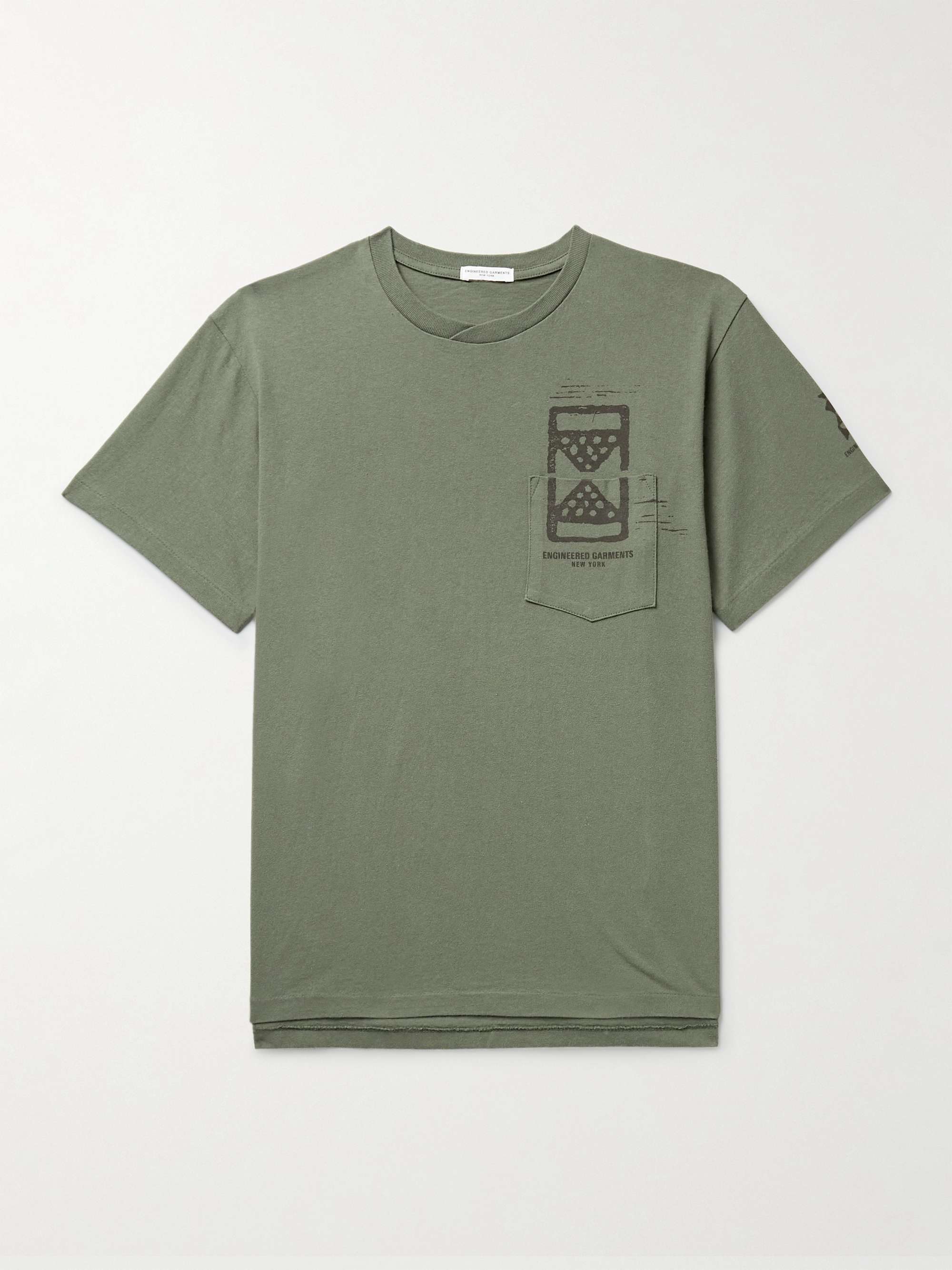 ENGINEERED GARMENTS Printed Cotton-Jersey T-Shirt