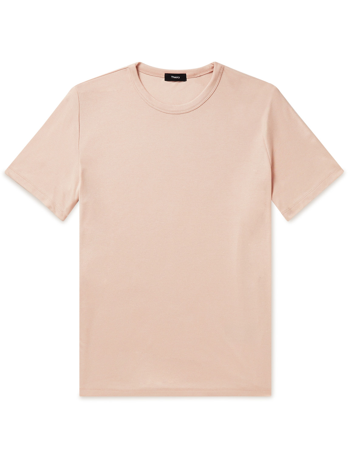 Theory Essential Modal-blend Jersey T-shirt In Rose Dust