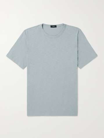 THEORY Essential Slub Cotton-Jersey T-Shirt