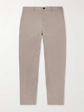 THEORY Curtis Straight-Leg Linen-Blend Trousers