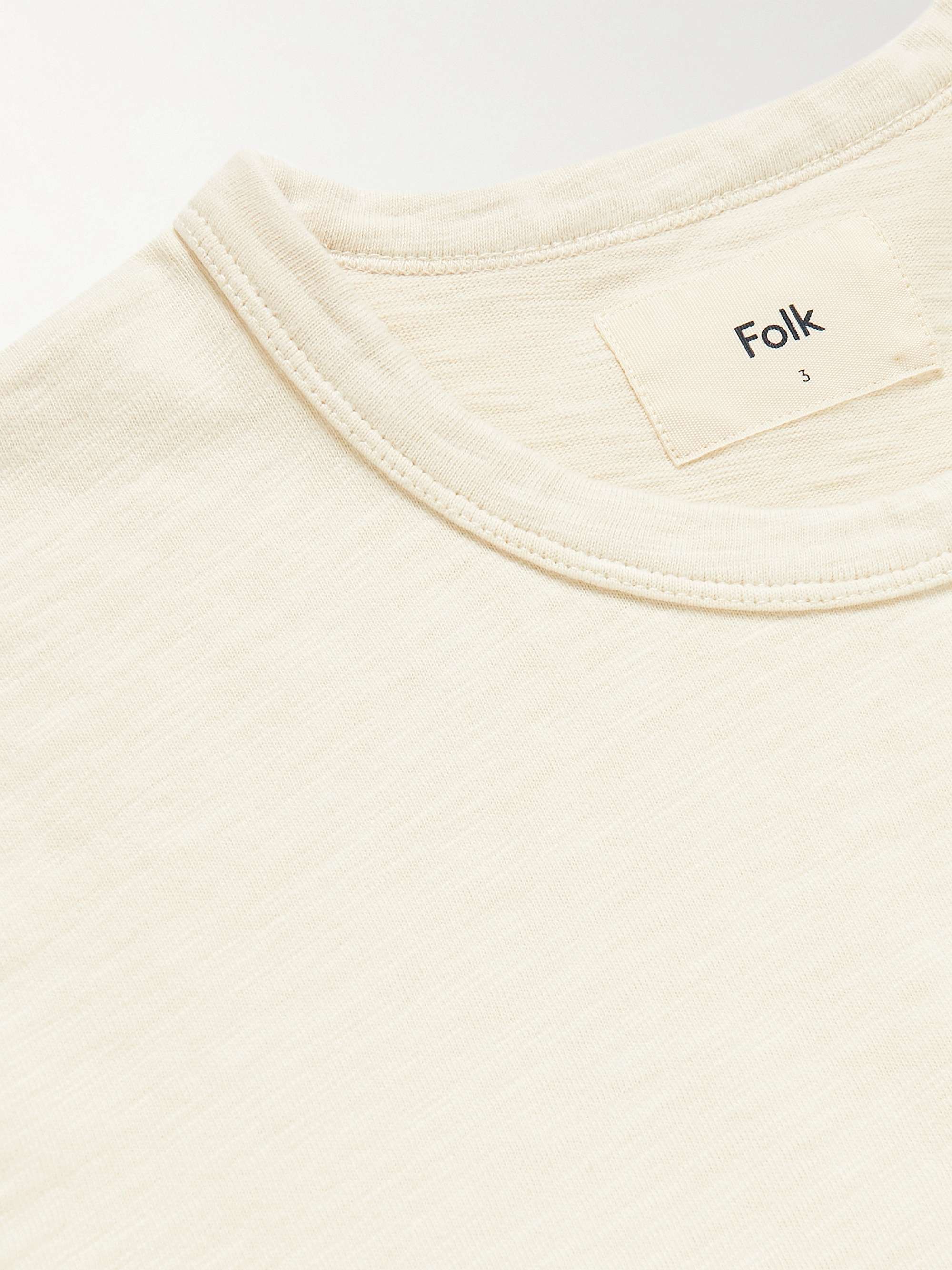 FOLK Slub Cotton-Jersey T-Shirt