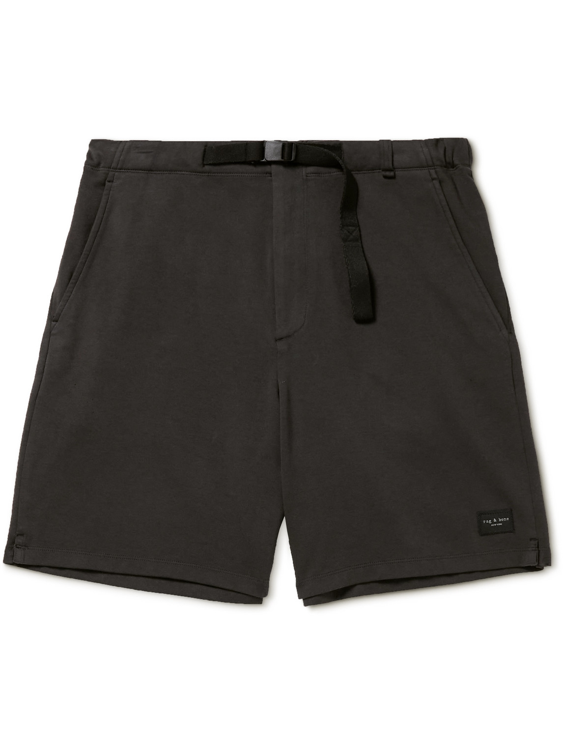 Future Staples Perry Wide-Leg Belted Organic Cotton-Jersey Shorts
