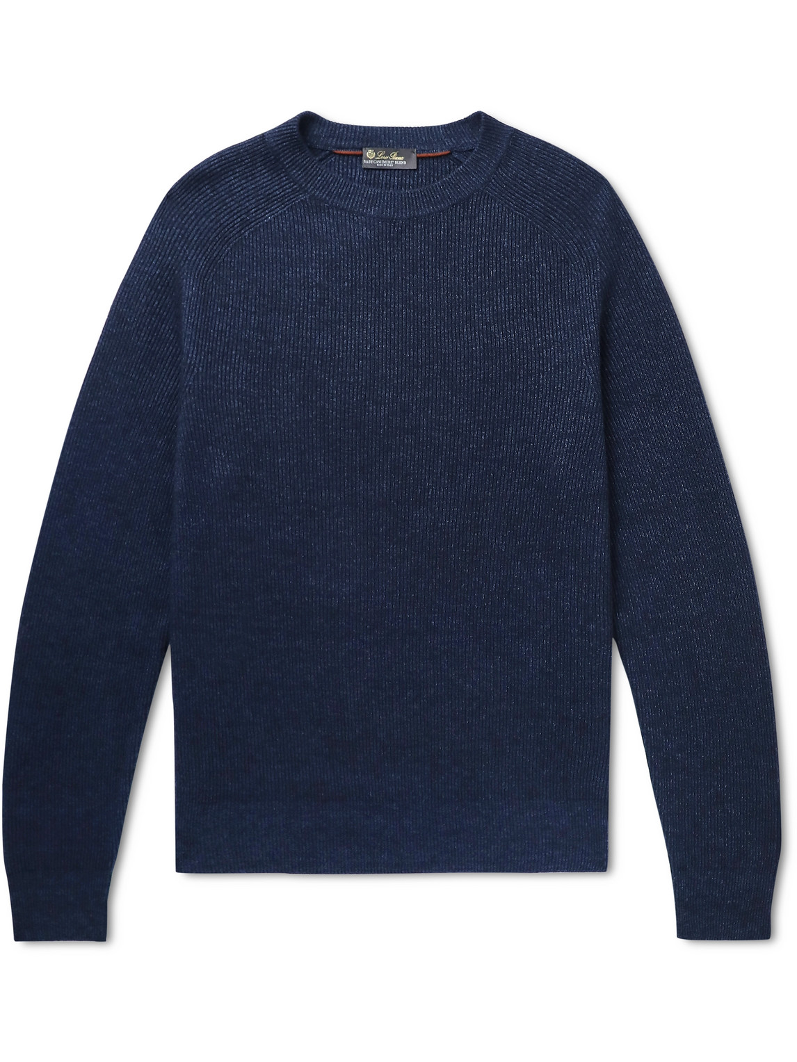 Ribbed Cashmere, Linen and Silk-Blend Sweater