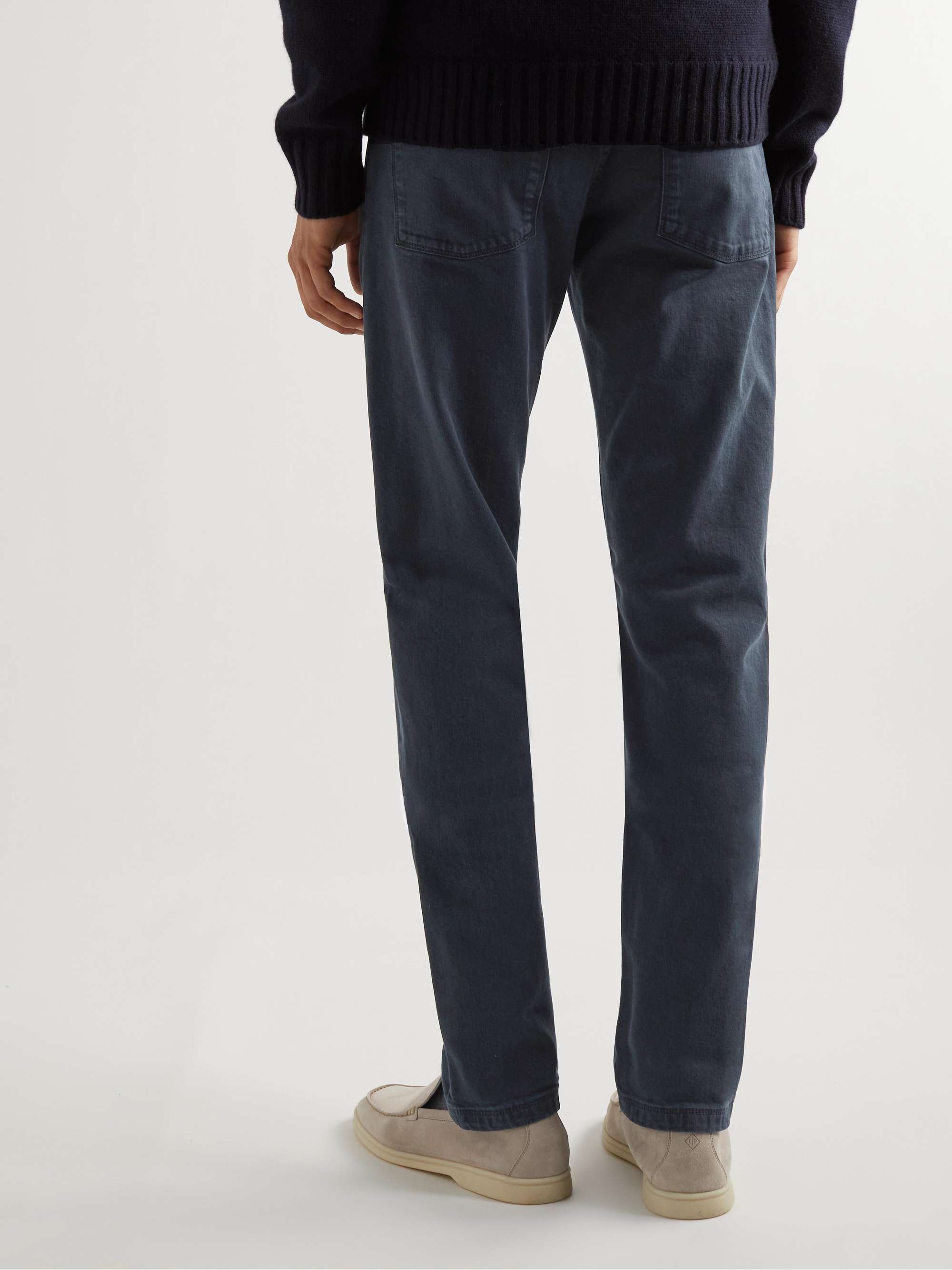 LORO PIANA Straight-Leg Garment-Dyed Jeans
