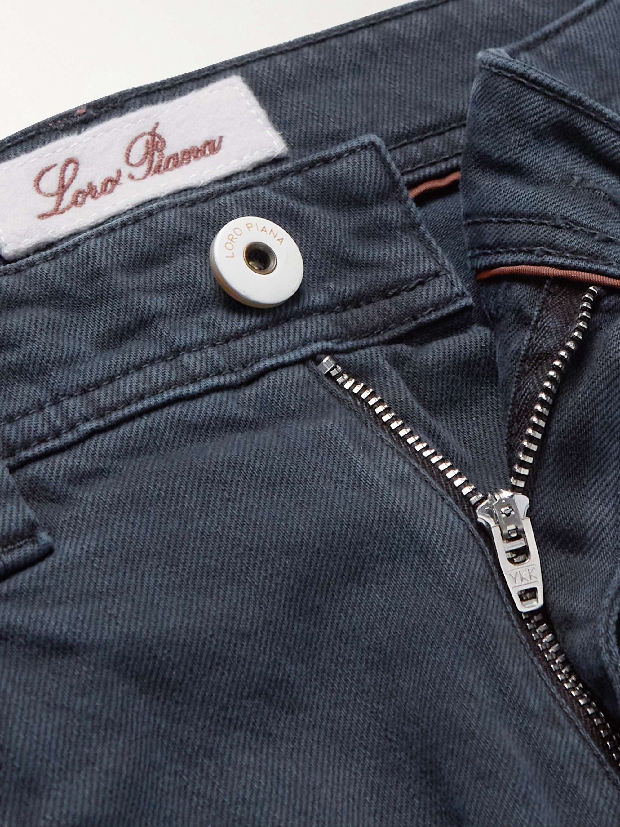 LORO PIANA Straight-Leg Garment-Dyed Jeans