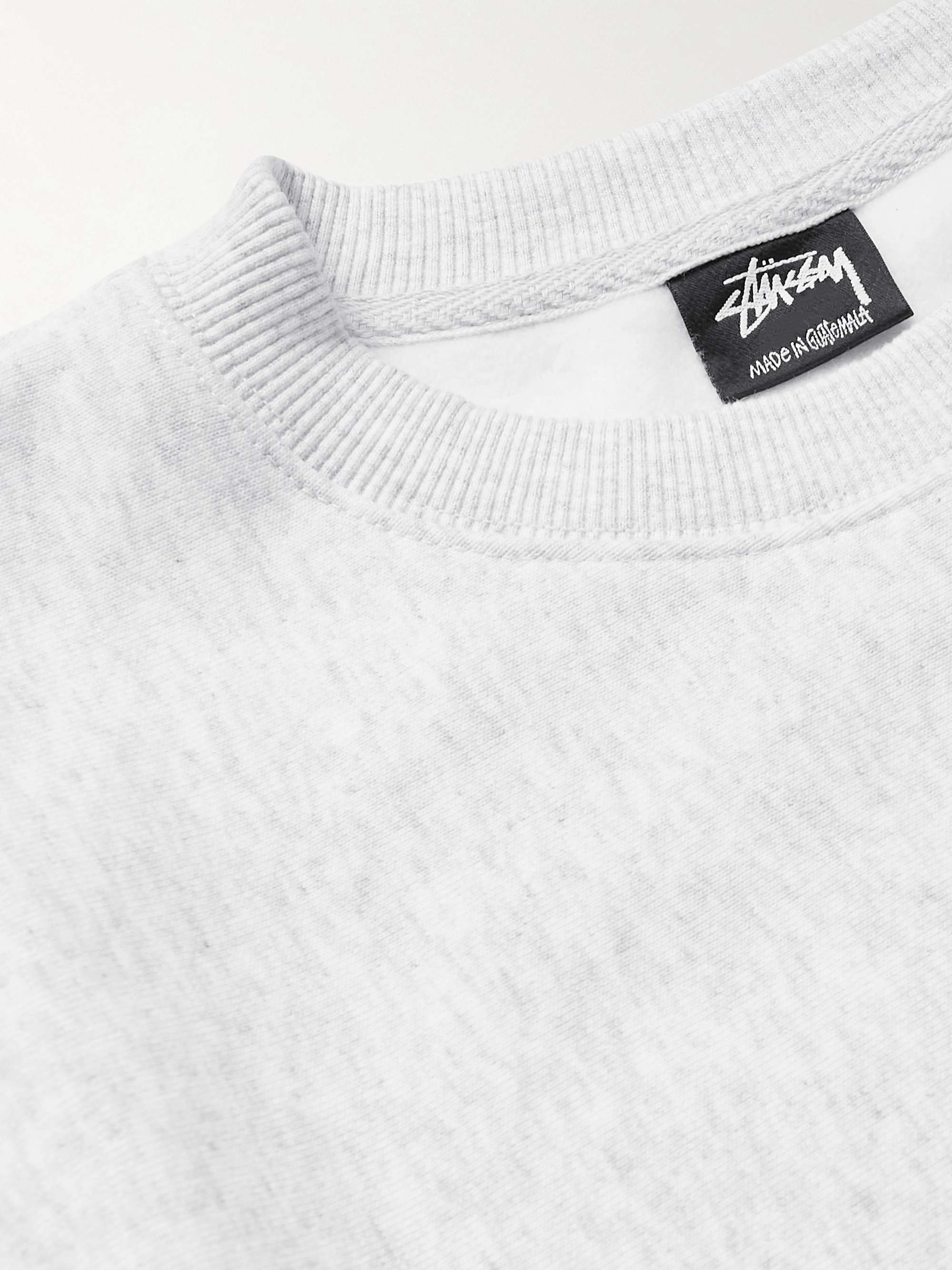 STÜSSY Sport Logo-Embroidered Cotton-Blend Jersey Sweatshirt