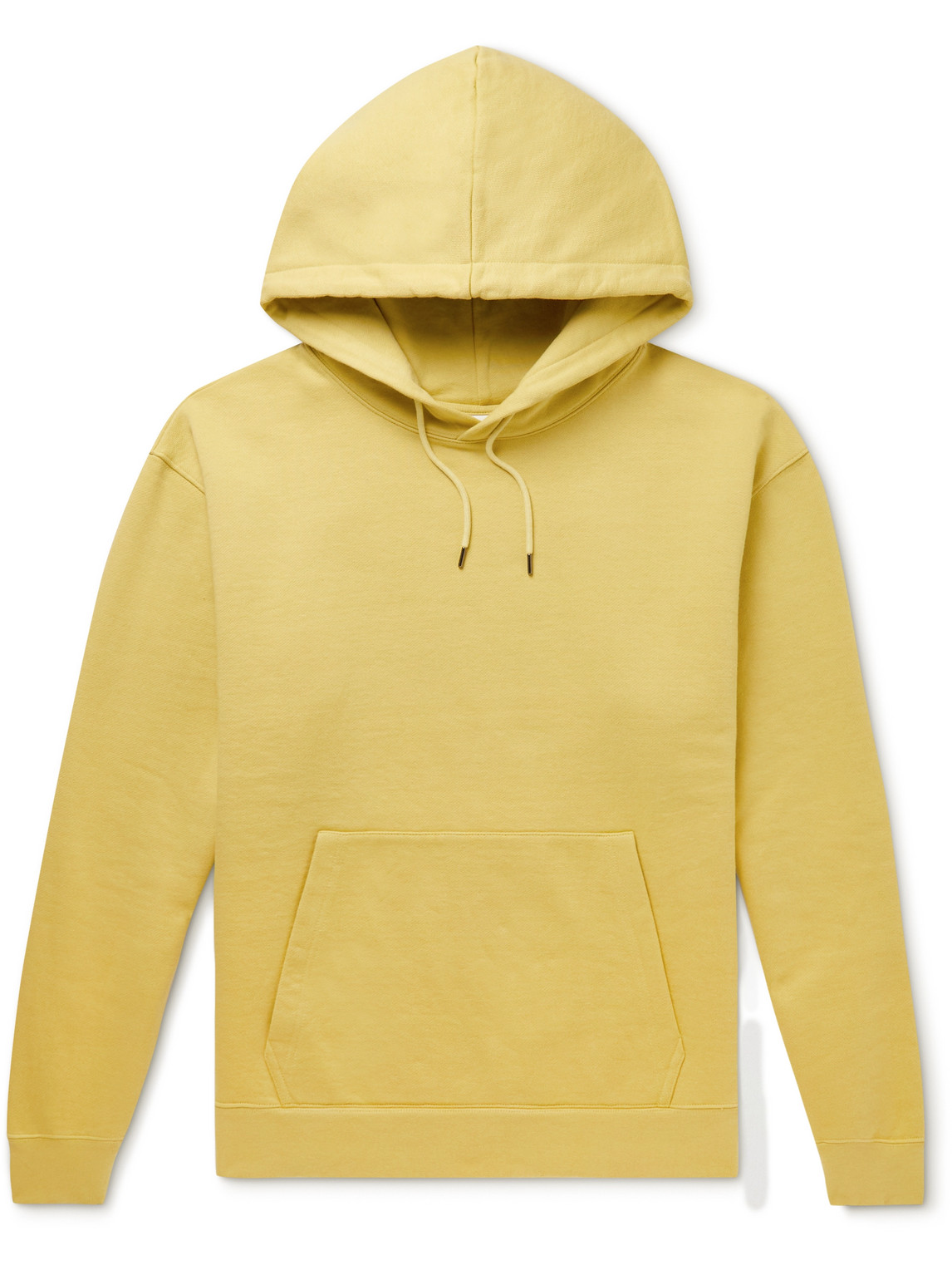 A Kind Of Guise Hernando Organic Cotton-jersey Hoodie In Yellow